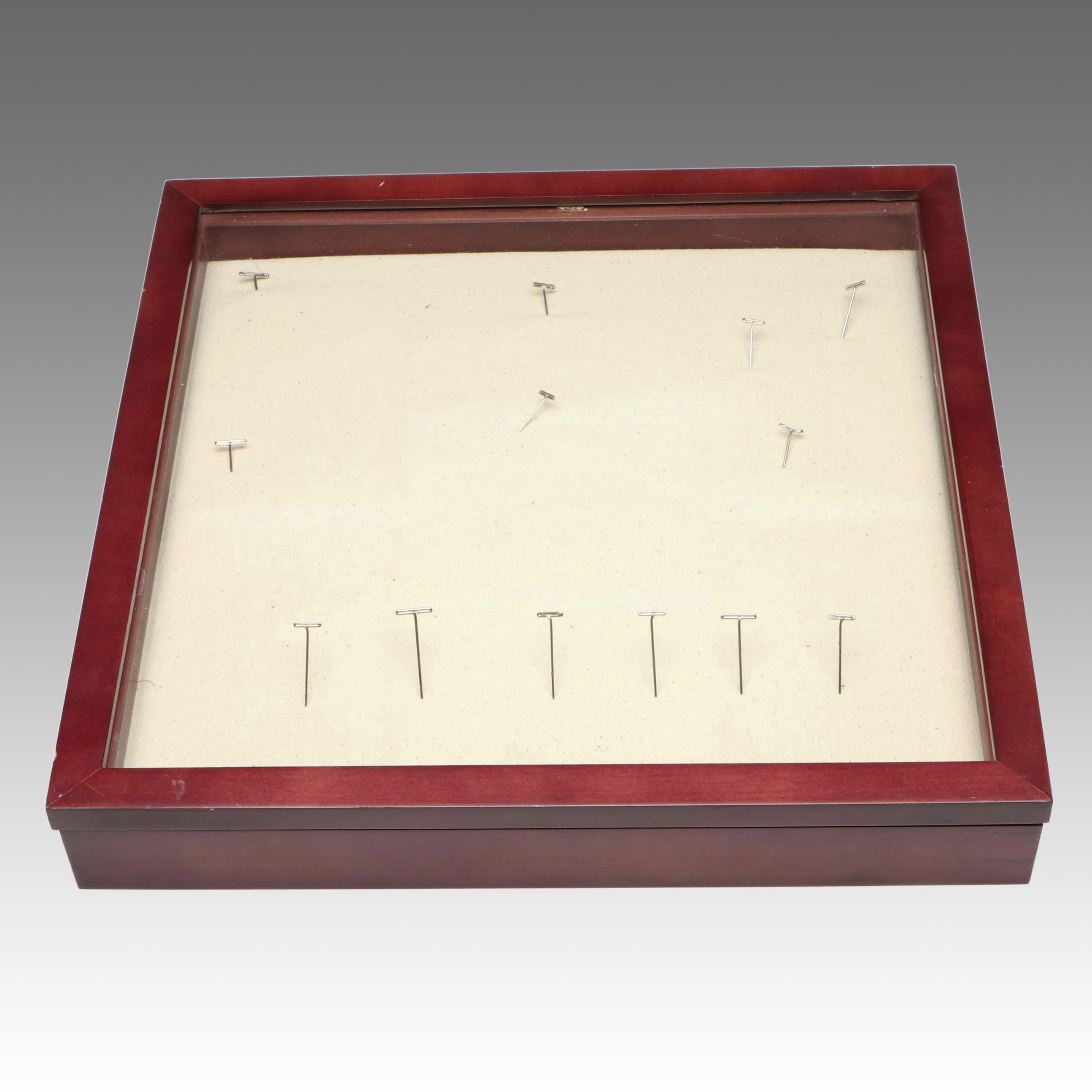 Cherry Finished Display Case