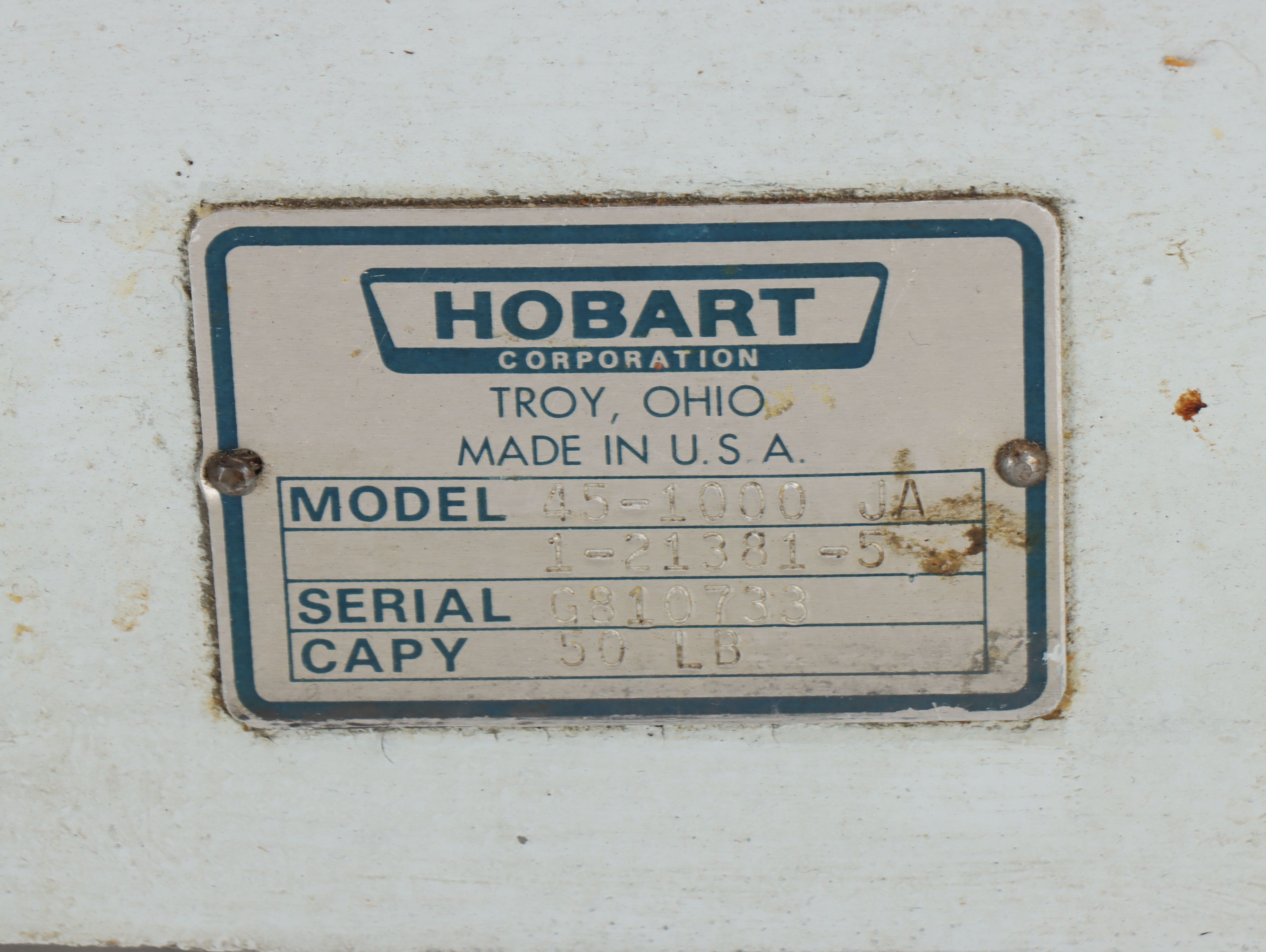 Hobart 50 Pound-Capacity Metal Analog Dial Scale