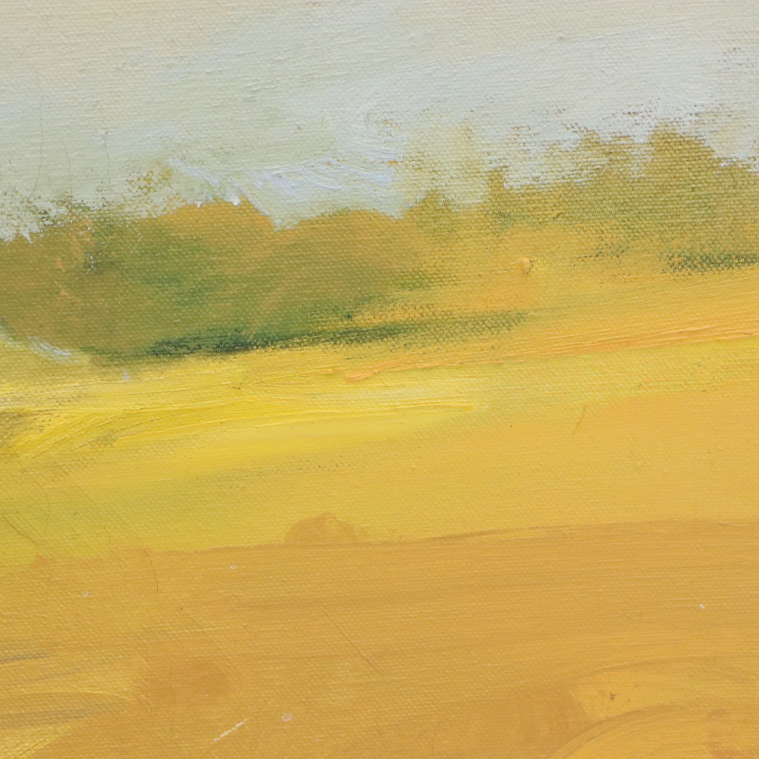 Anne Louke Gray Oil Painting "Autumn Haze," Late 20th Century