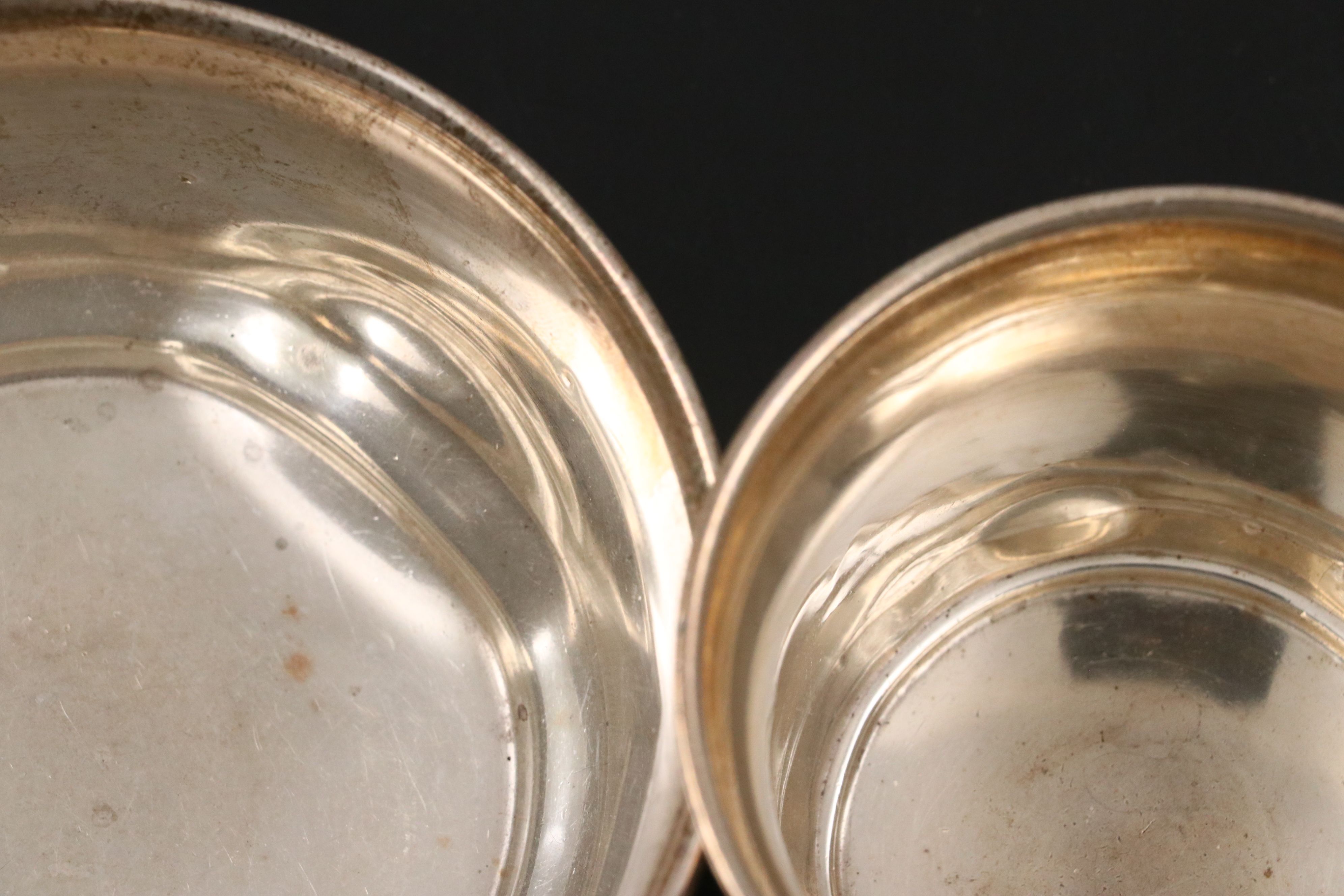 Lebkuecher & Co. Sterling Silver Baby Dishware with Other Silver Plate Tray