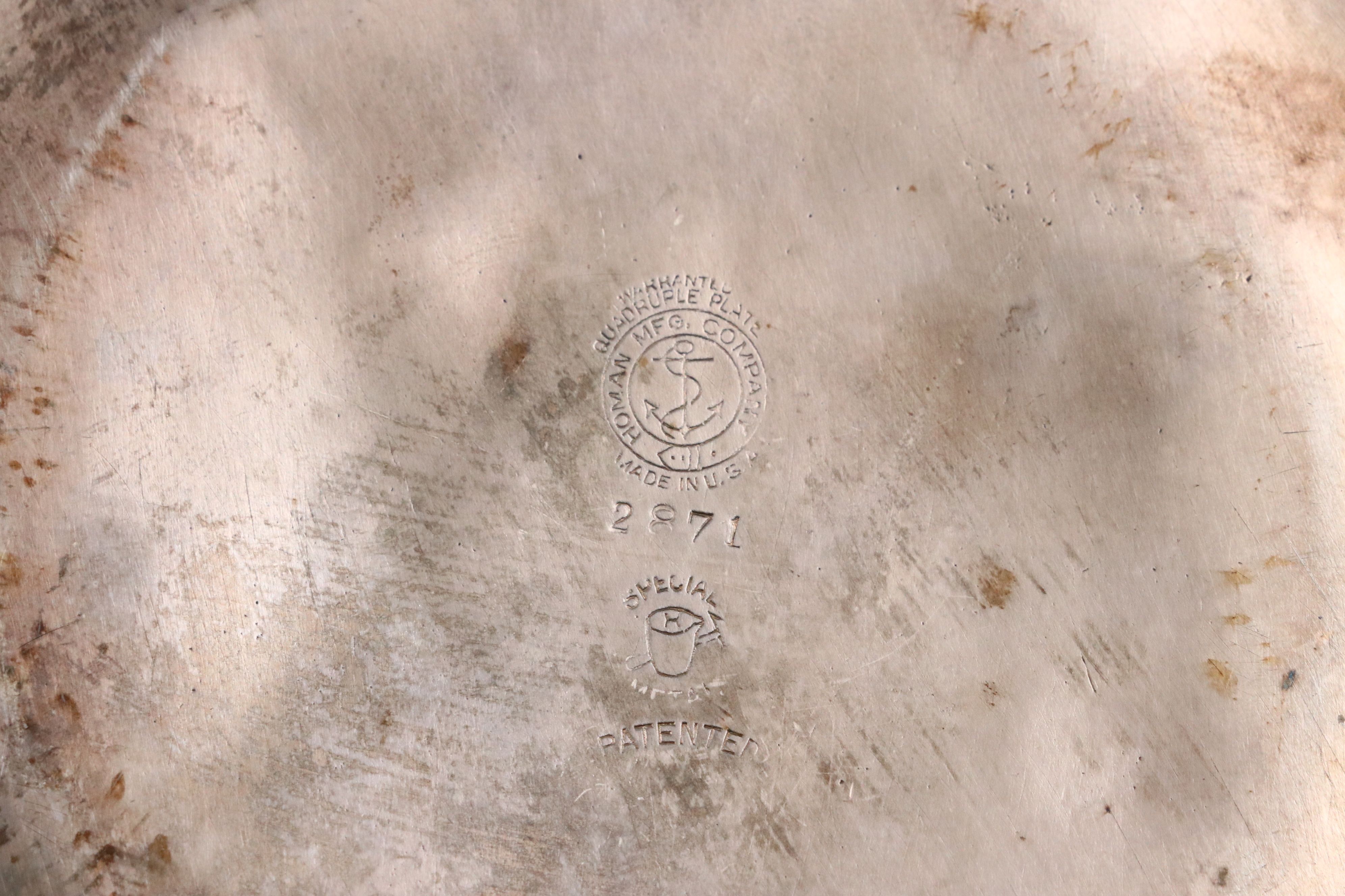 Lebkuecher & Co. Sterling Silver Baby Dishware with Other Silver Plate Tray