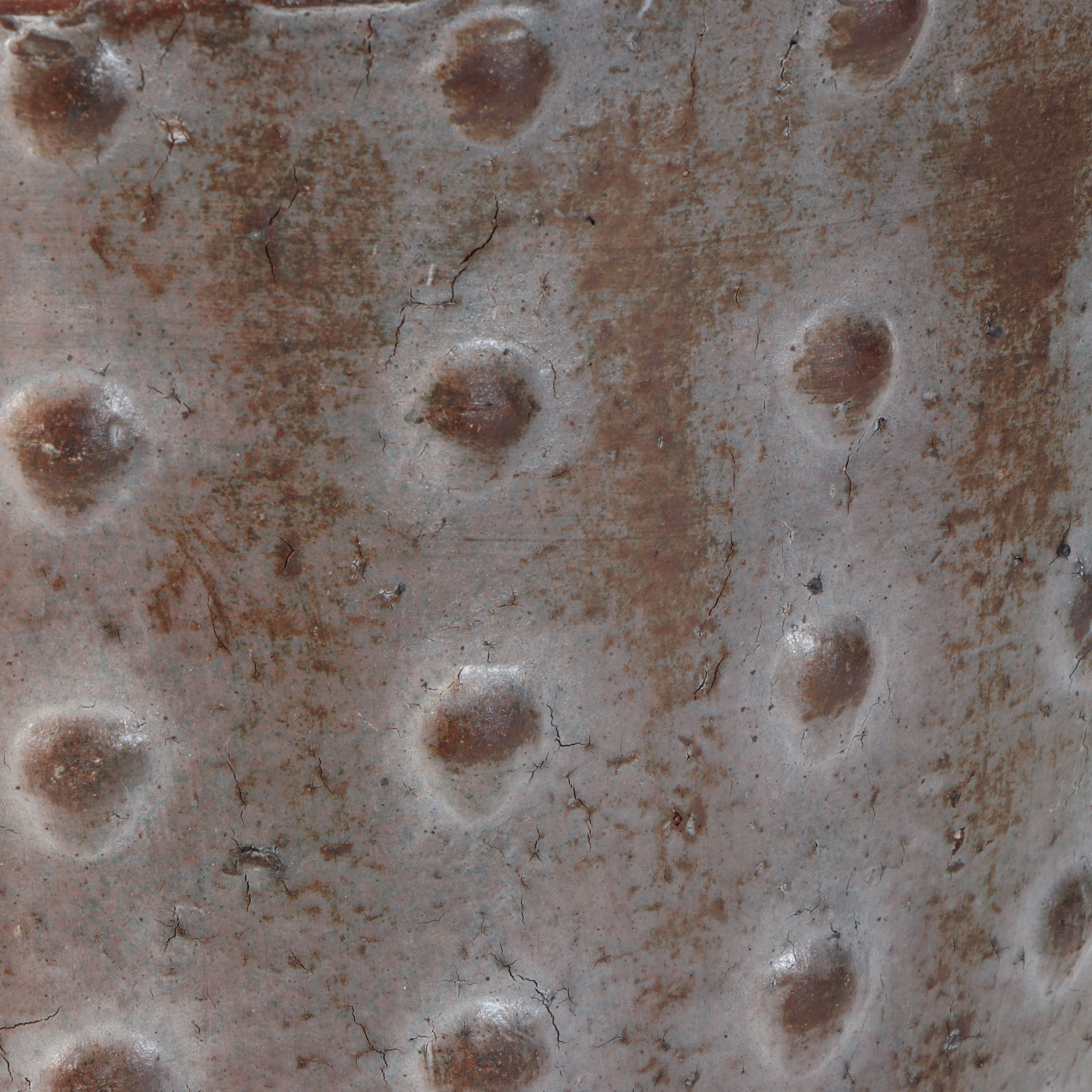 Ridged Celadon Earthenware with Other Planters and Metal Stand