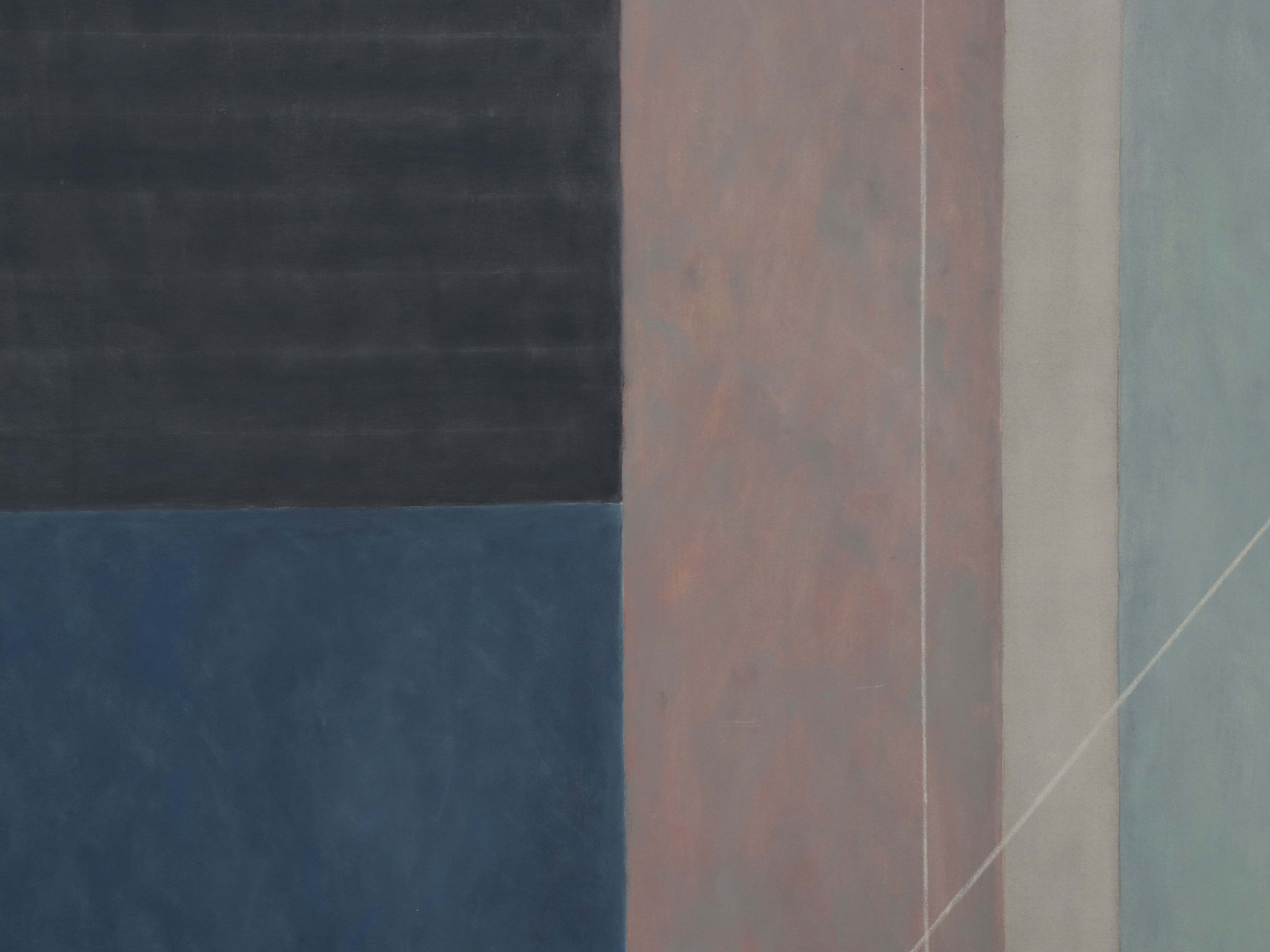 Jean Meisel Monumental Abstract Oil Painting "Todi III," 1986