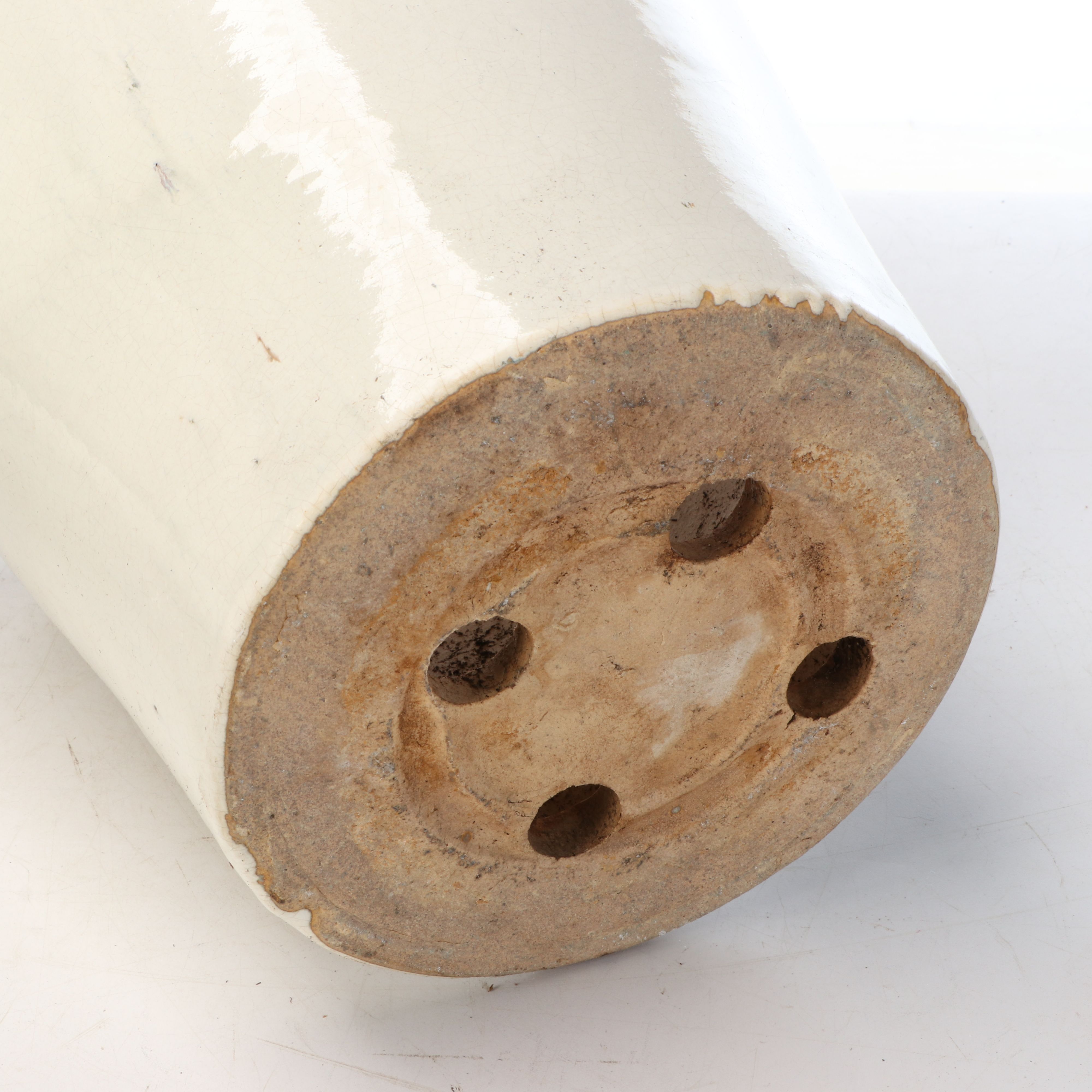 Ridged Celadon Earthenware with Other Planters and Metal Stand