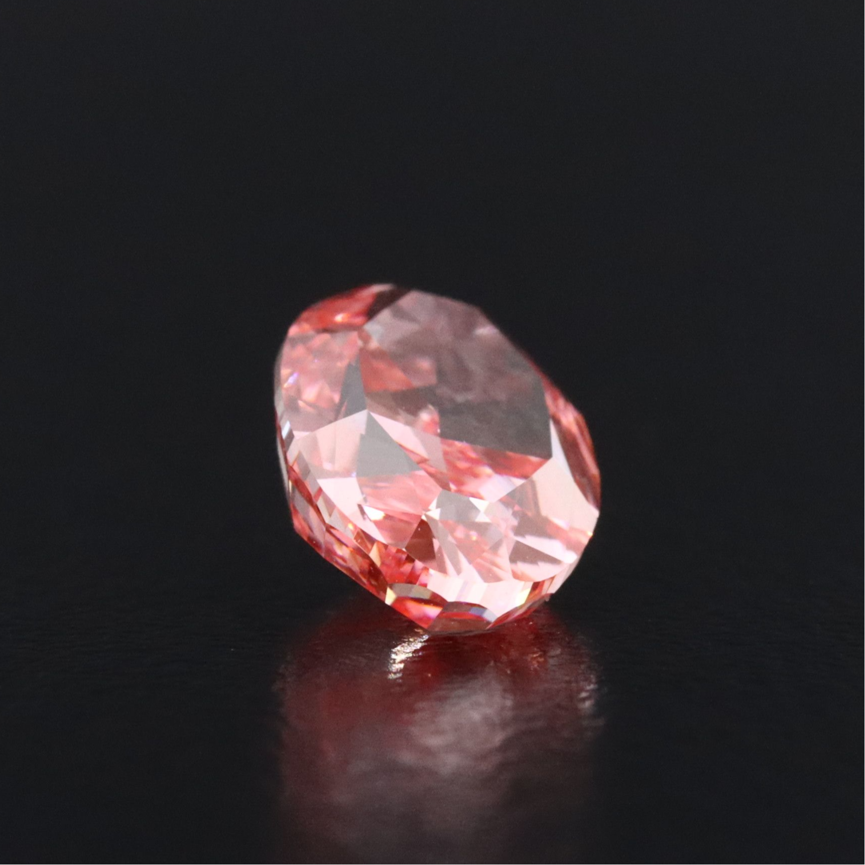 Loose 2.00 CT Lab Grown Fancy Vivid Pink Diamond with IGI Report
