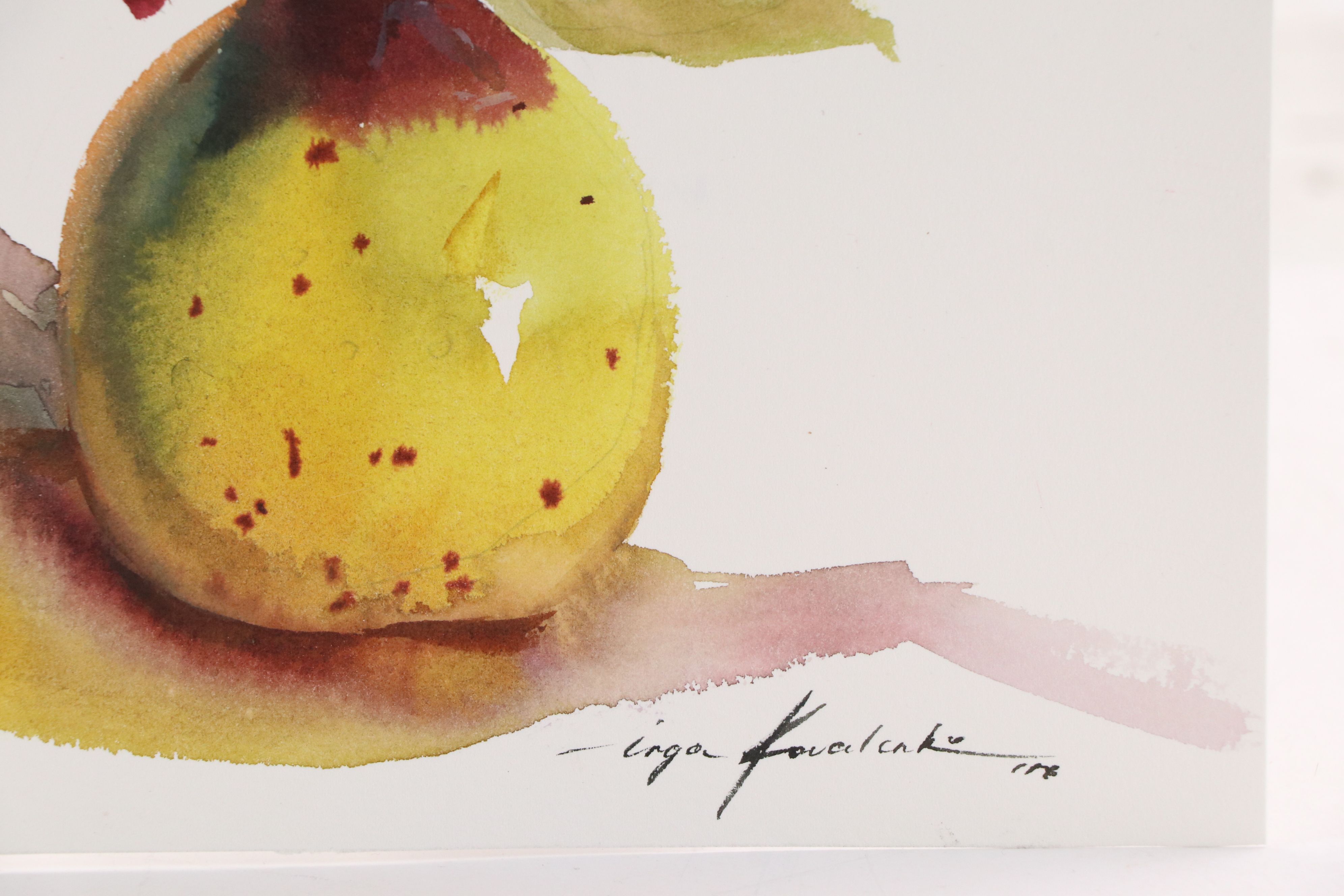Inga Kovalenko Watercolor Painting of Tree Fruit, 2026