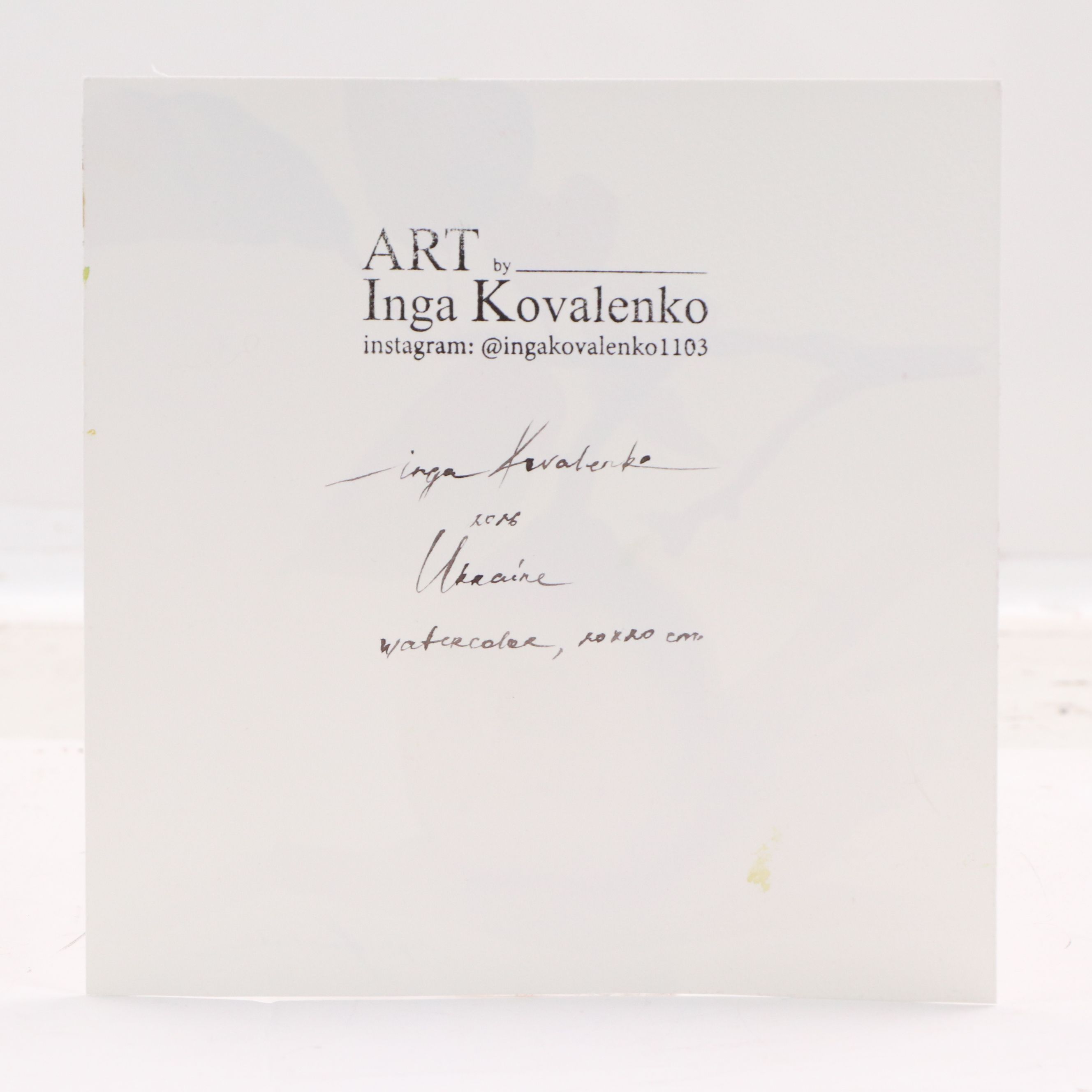 Inga Kovalenko Watercolor Painting of Tree Fruit, 2026