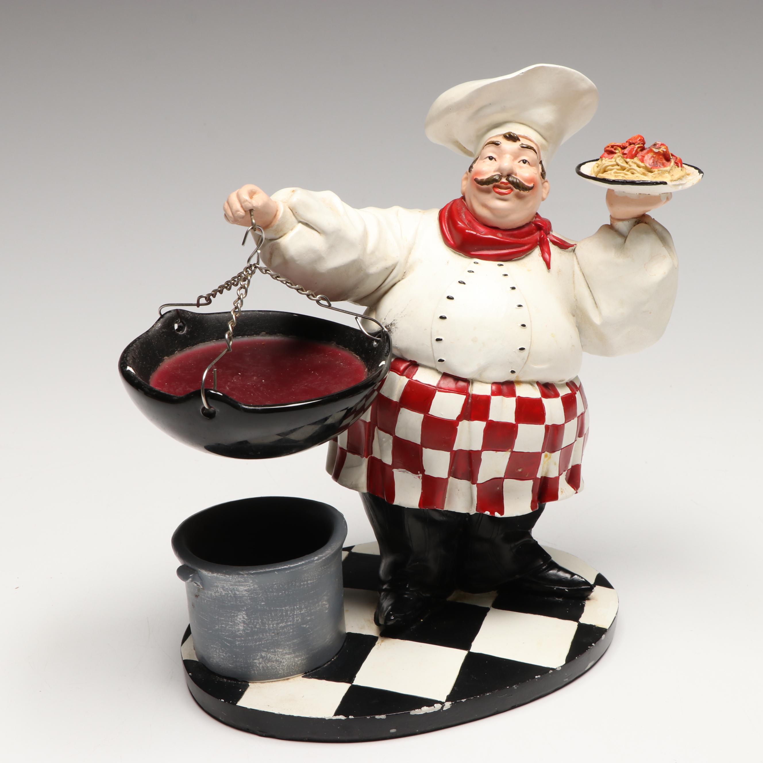 Chef Themed Novelty Candle Holders and Décor