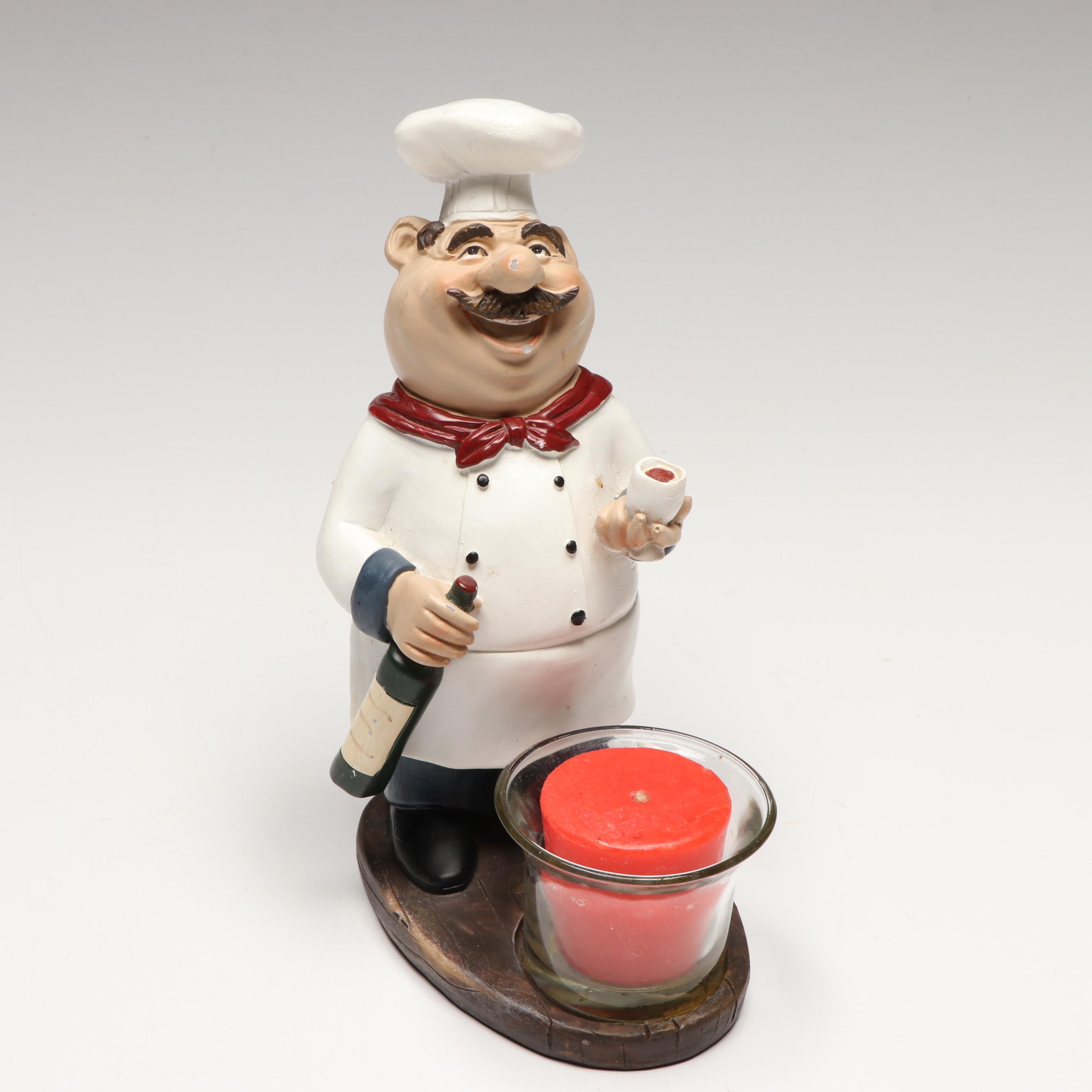 Chef Themed Novelty Candle Holders and Décor