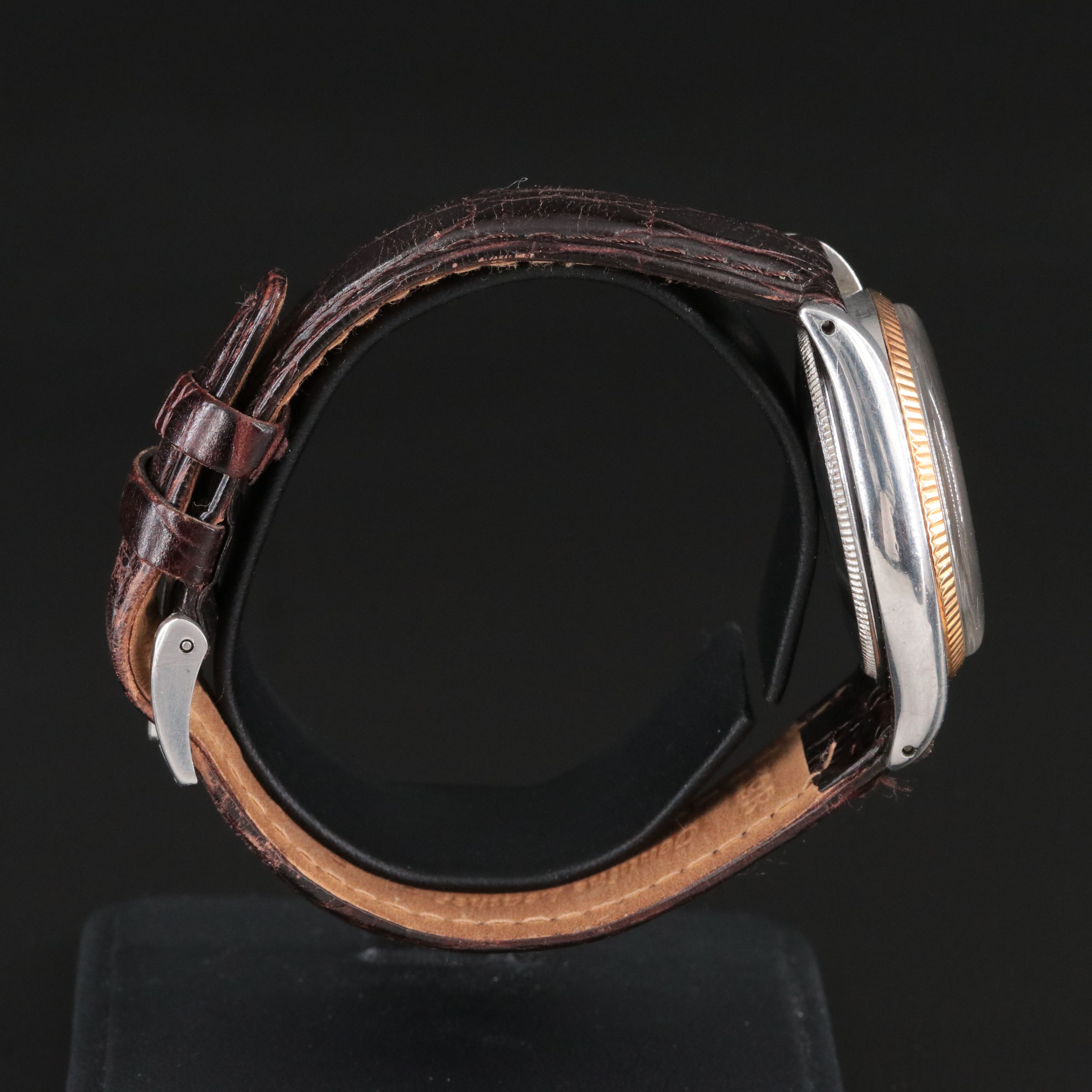 Rolex Explorer Precision 5501 Honeycomb Dial Vintage Watch c.1958