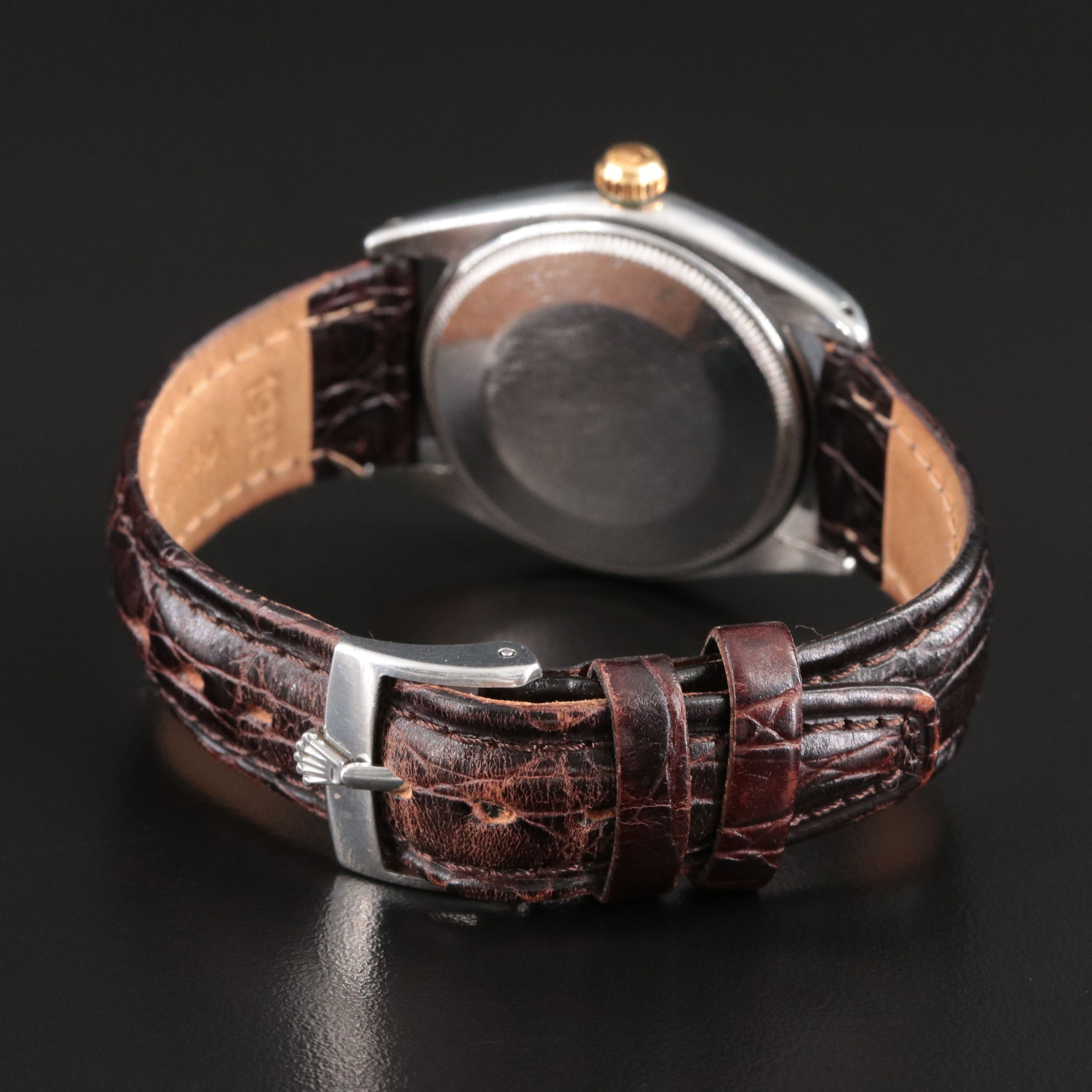 Rolex Explorer Precision 5501 Honeycomb Dial Vintage Watch c.1958