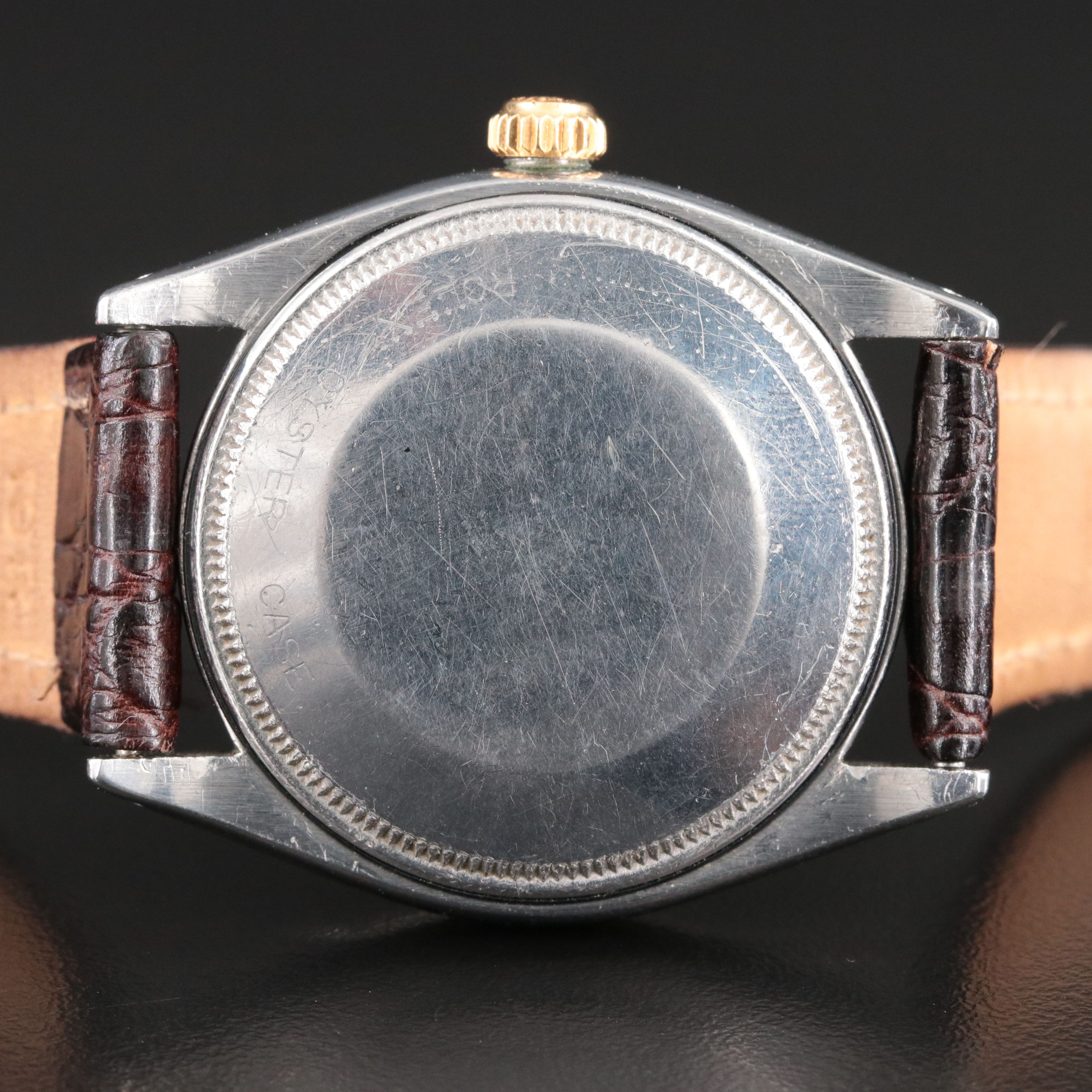 Rolex Explorer Precision 5501 Honeycomb Dial Vintage Watch c.1958