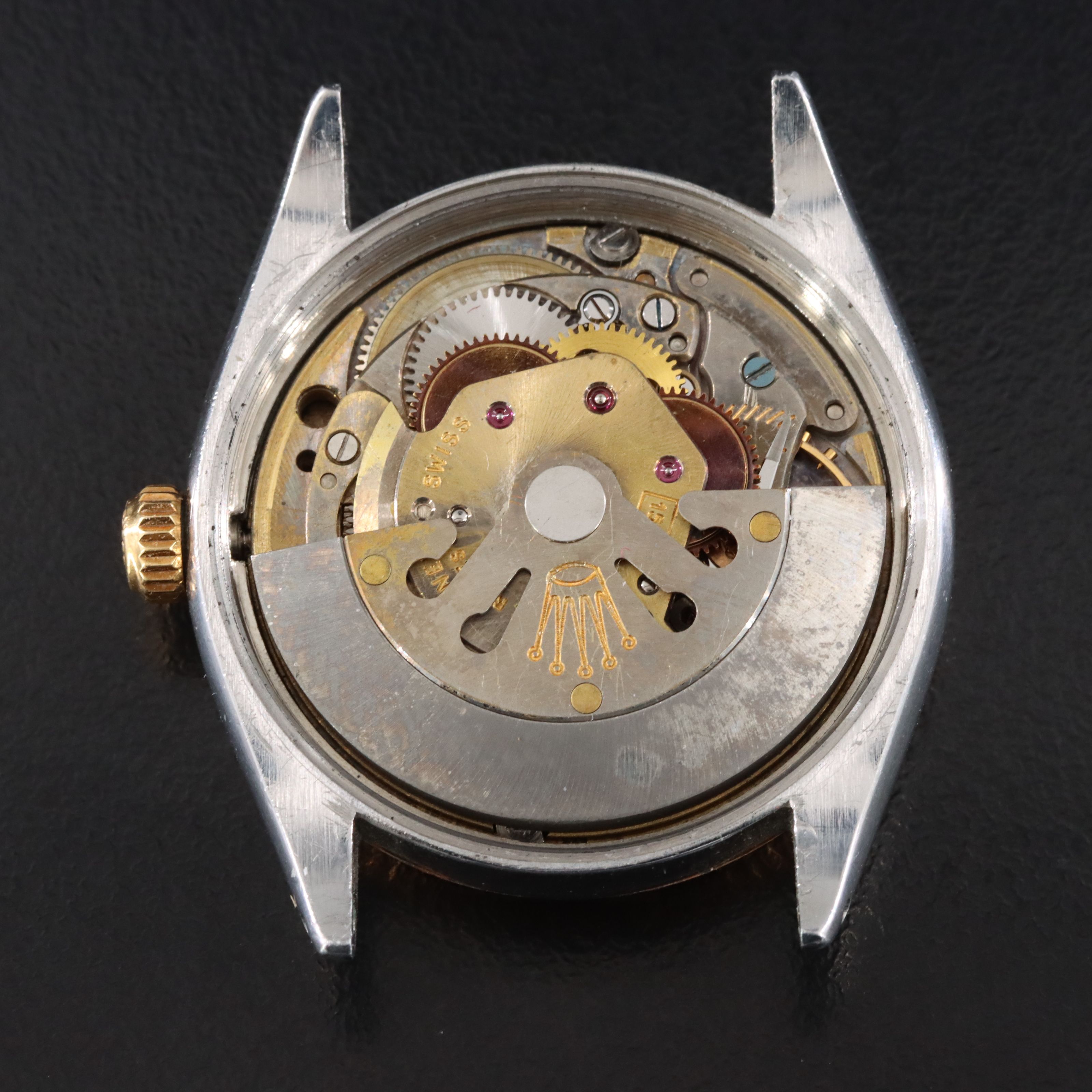 Rolex Explorer Precision 5501 Honeycomb Dial Vintage Watch c.1958