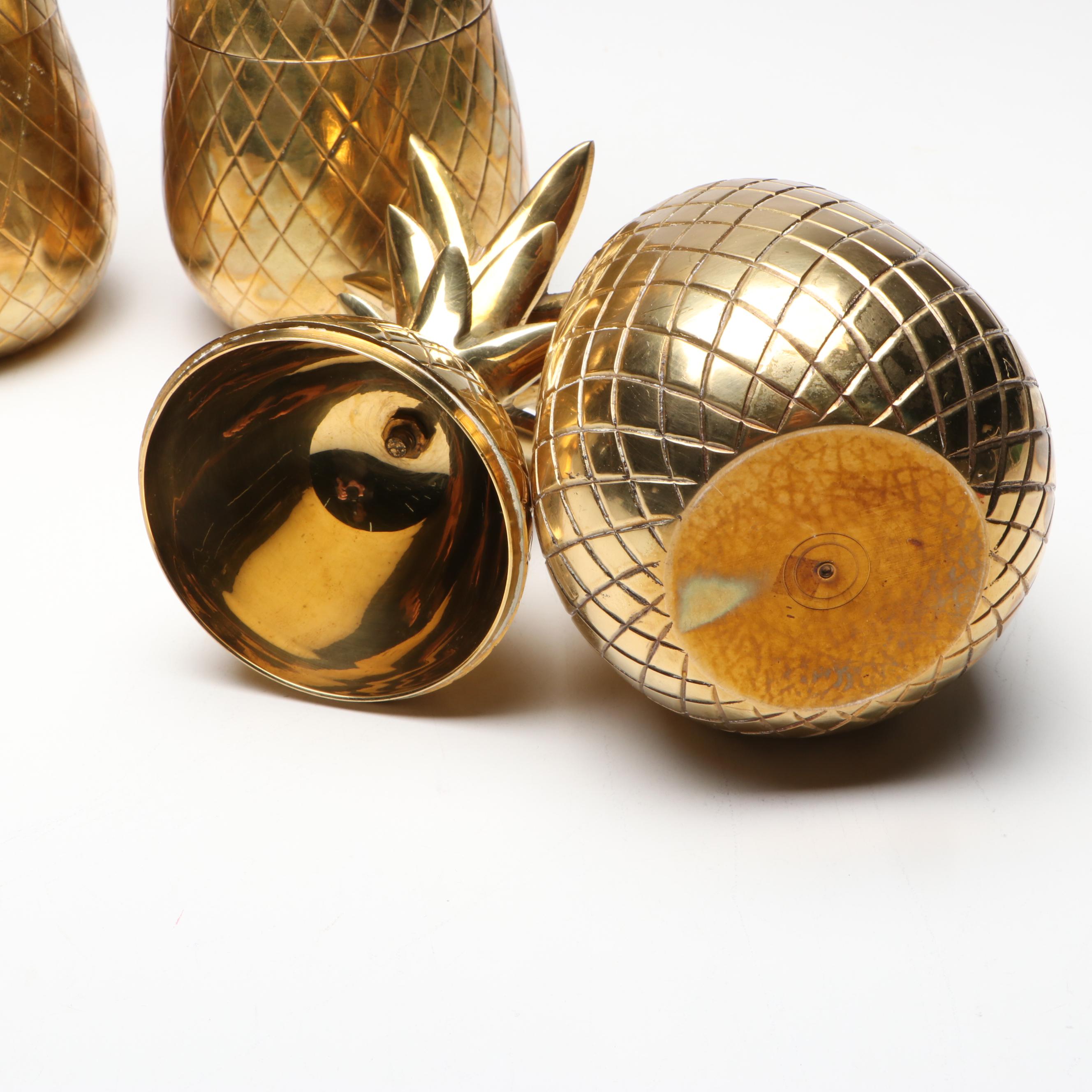 Indian Brass Pineapple Centerpiece Candle Holder