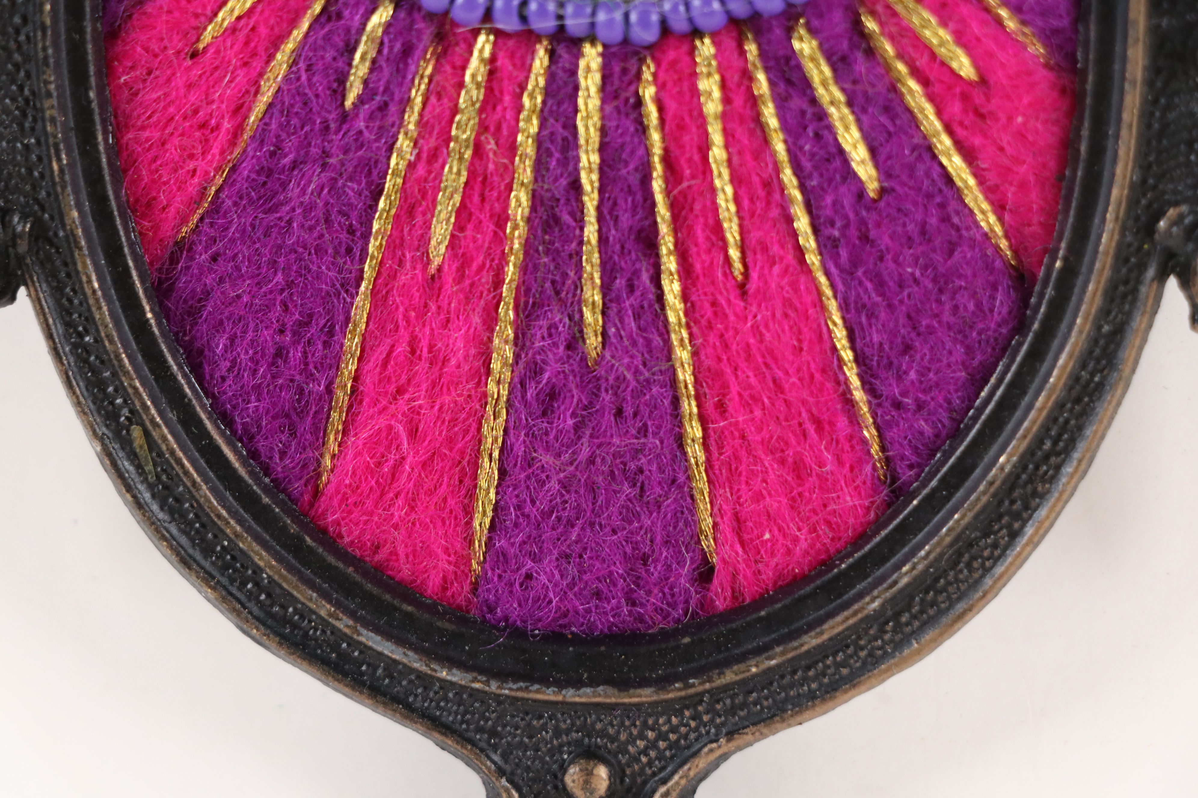 Sarah Miller Fiber Art Wall Hanging of Mystic Eye, Circa 2026