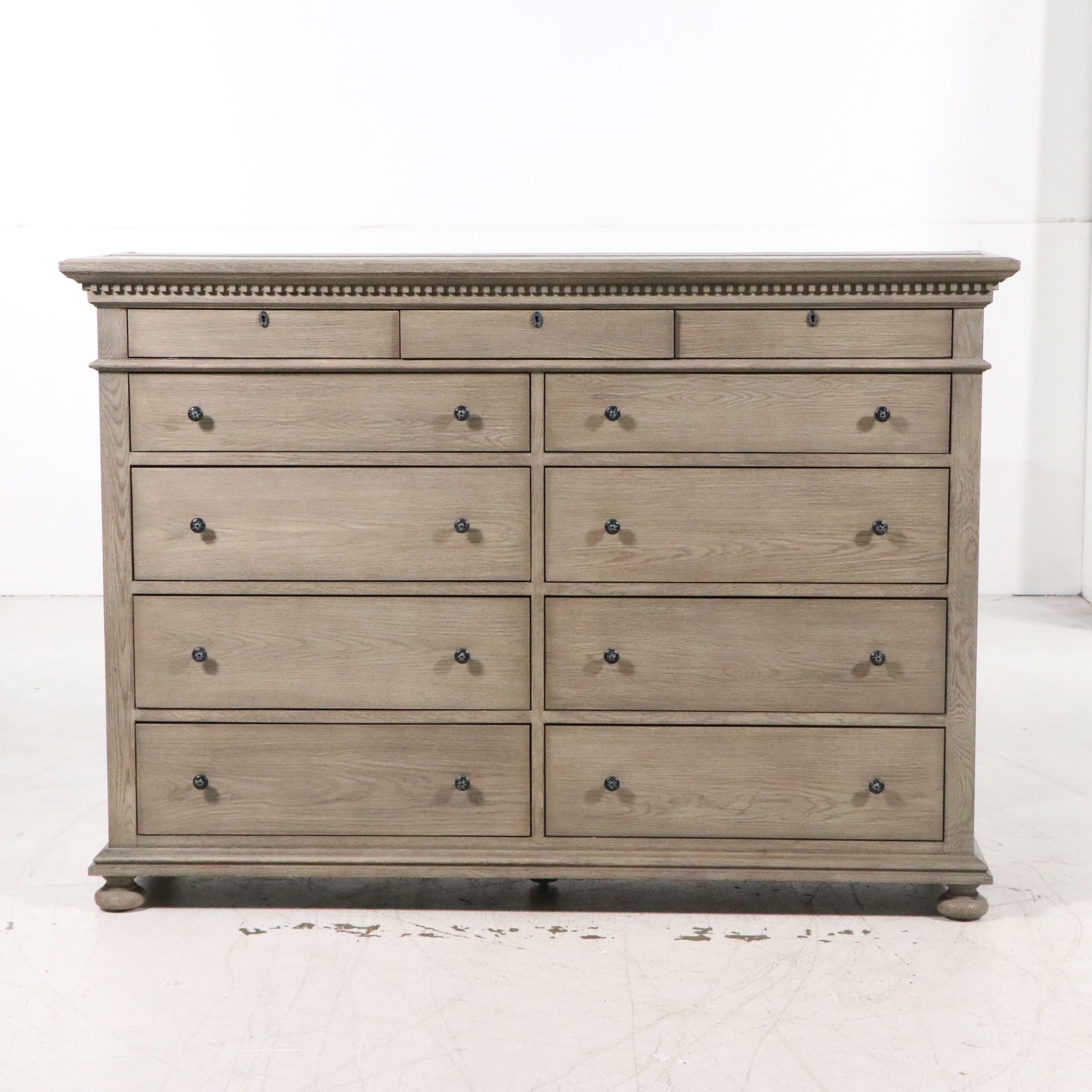 Restoration Hardware Empire Style "St. James" Eleven Drawer Dresser
