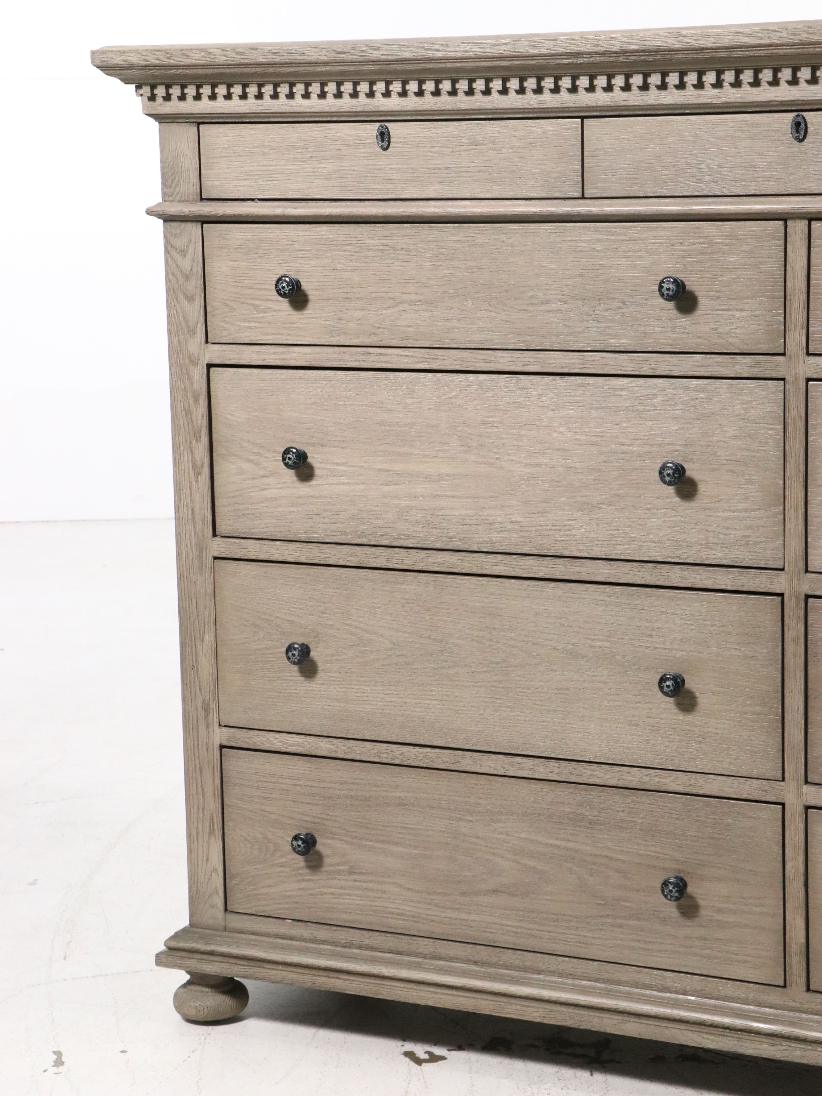 Restoration Hardware Empire Style "St. James" Eleven Drawer Dresser