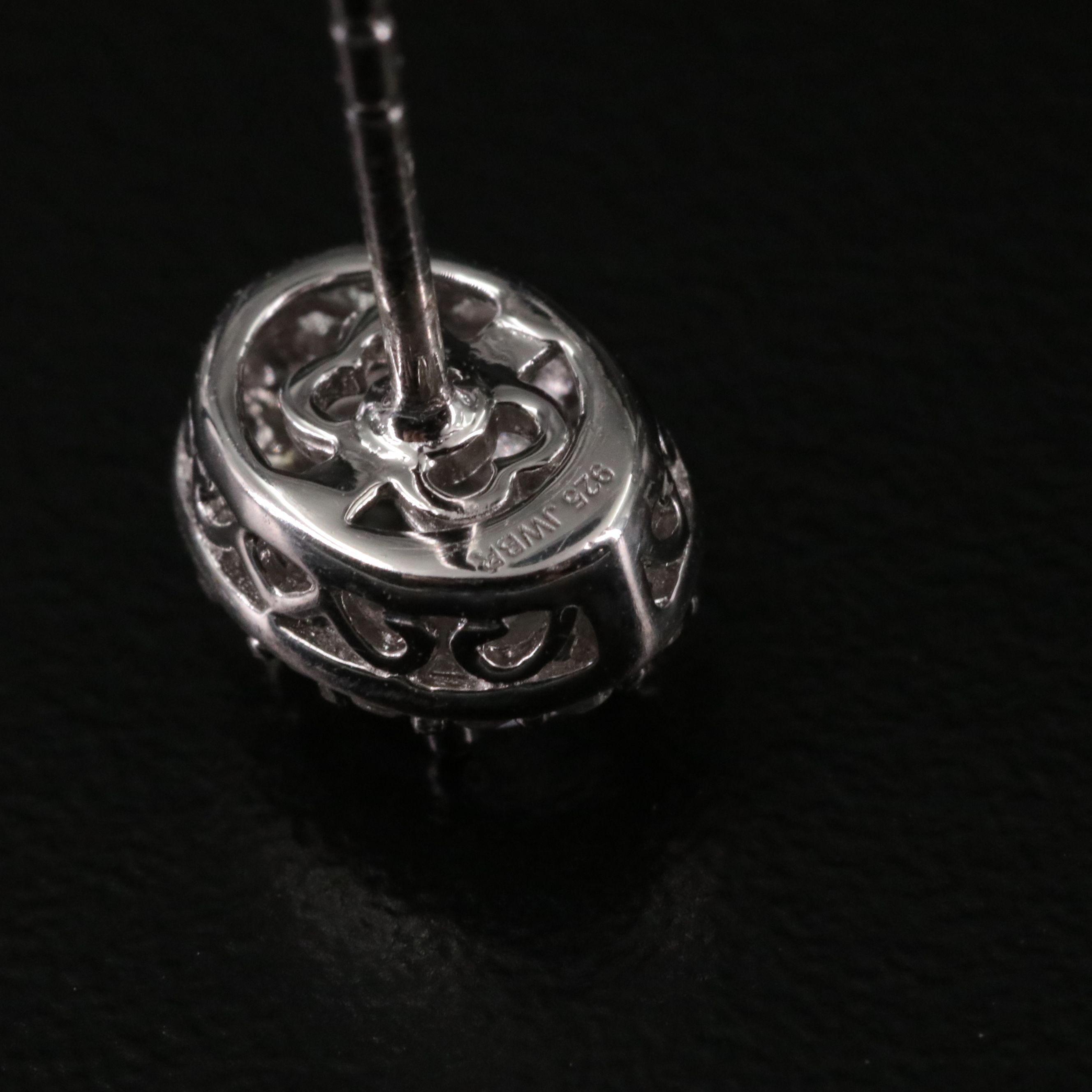 Sterling White Sapphire Stud Earrings