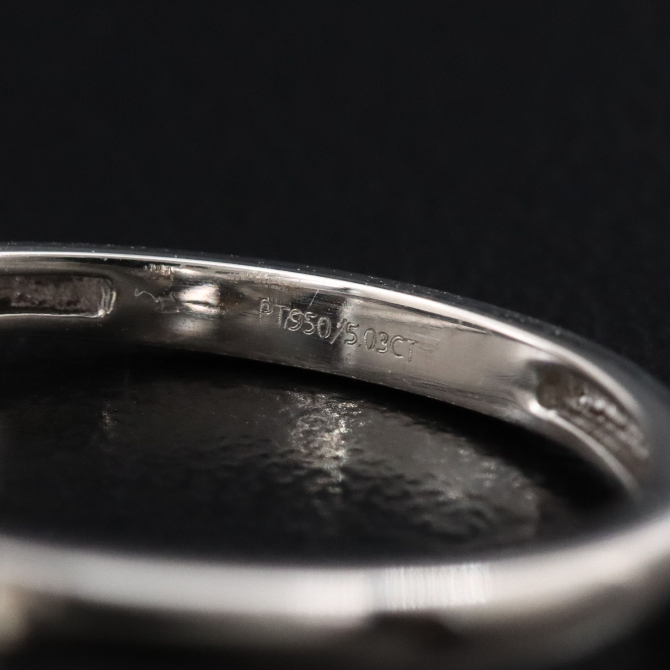 Platinum 5.03 CT Lab Grown Fancy Intense Yellow Diamond Ring with IGI Report