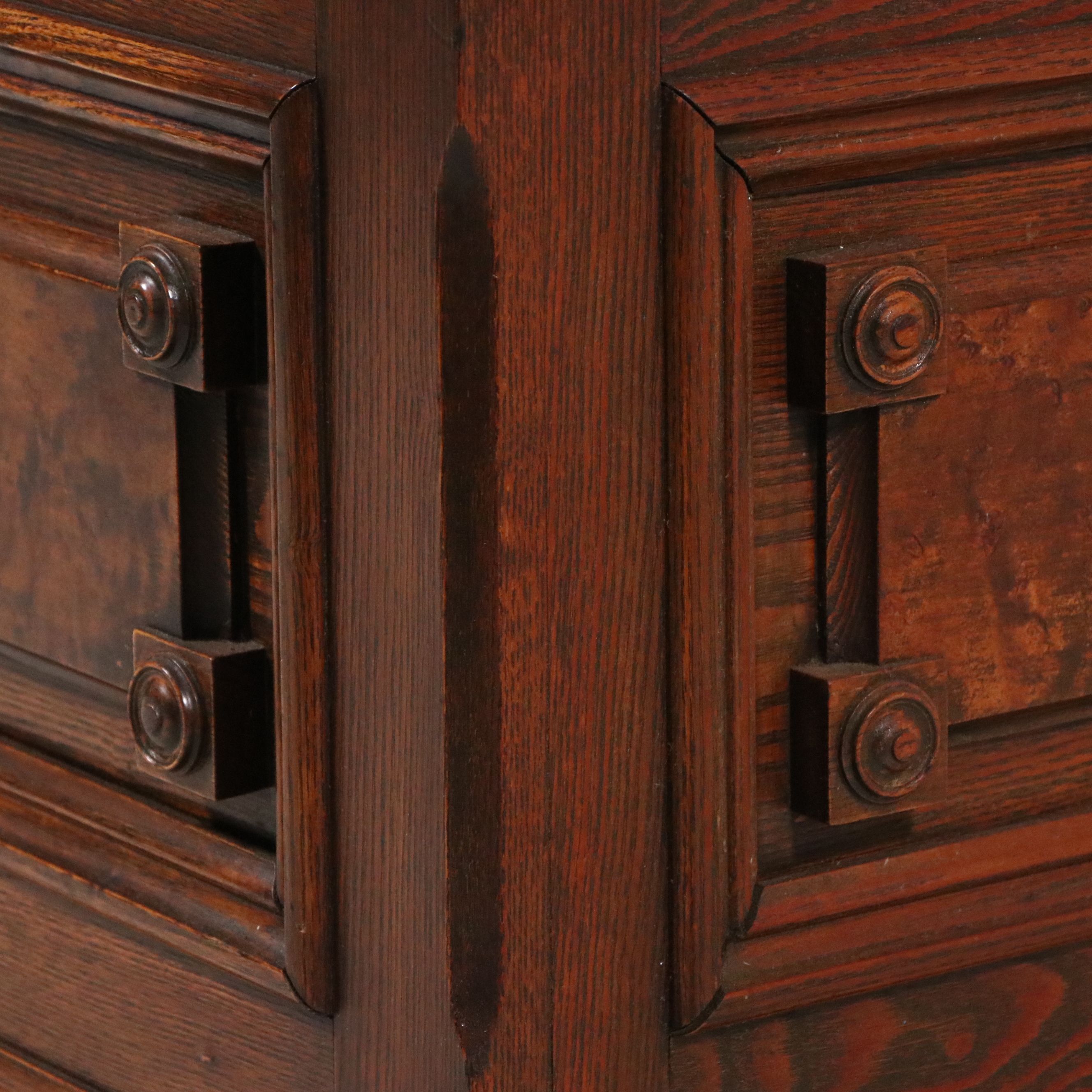 Renaissance Revival Burled Walnut and Oak Blanket Chest, Late 19th Century