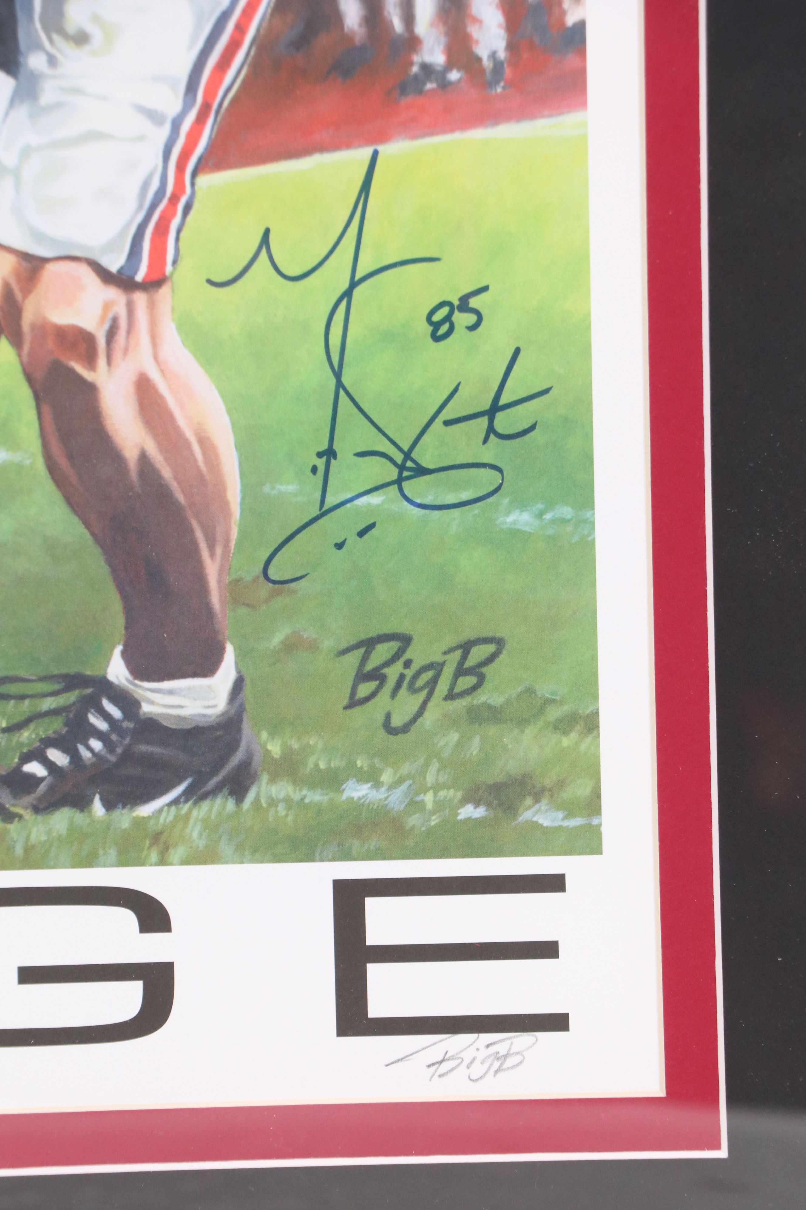 Ohio State Football Card Displays with Mike Nugent Signed Print and More