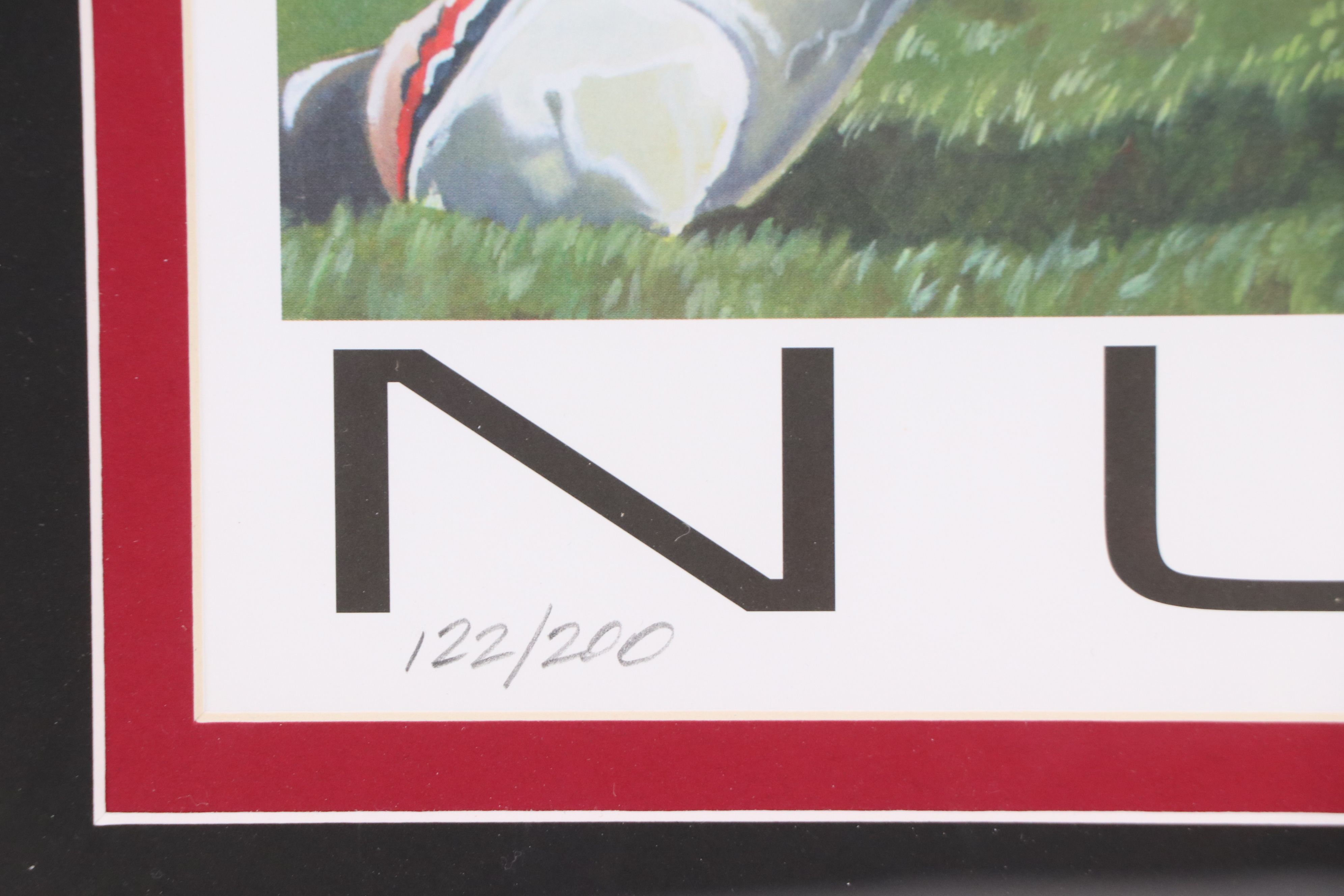 Ohio State Football Card Displays with Mike Nugent Signed Print and More