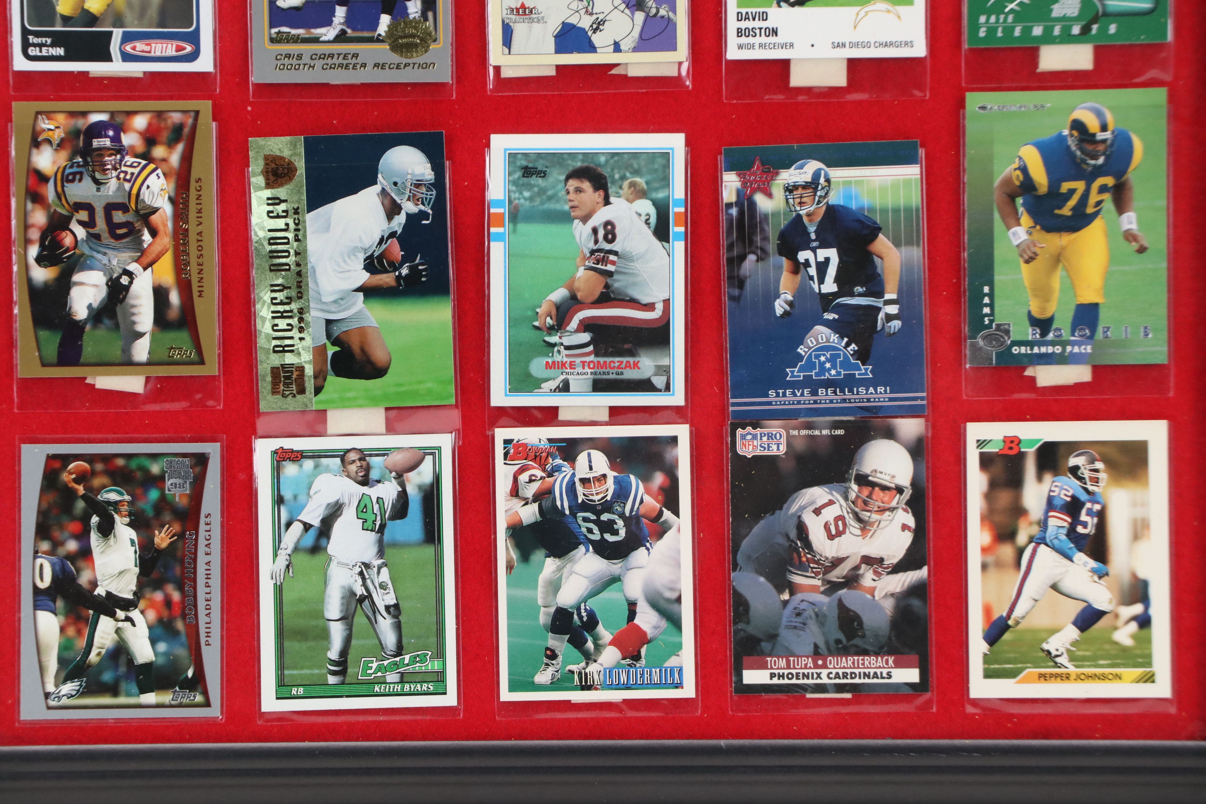 Ohio State Football Card Displays with Mike Nugent Signed Print and More