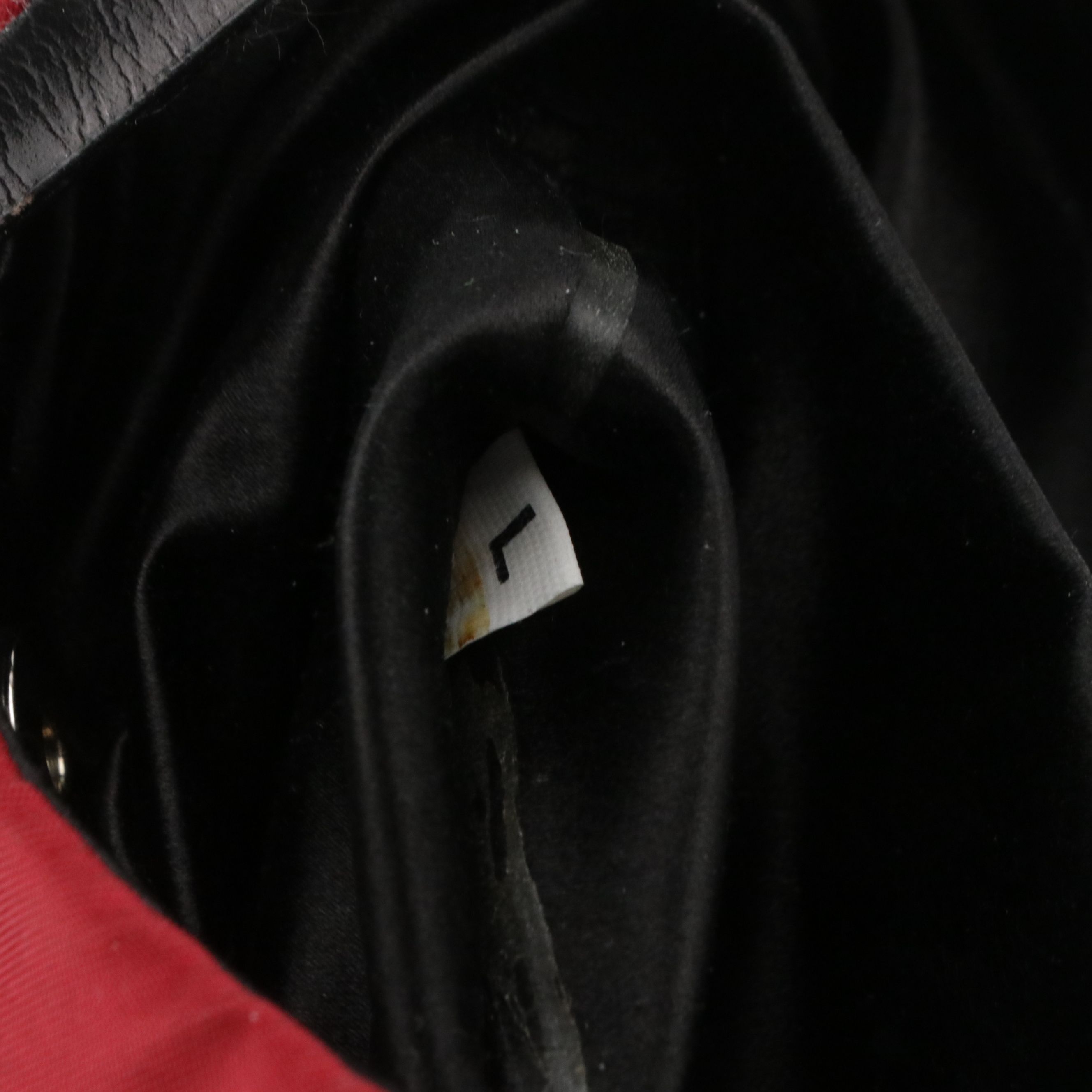 Prada Mini Shoulder Bag in Red Tessuto Nylon and Black Leather Trim