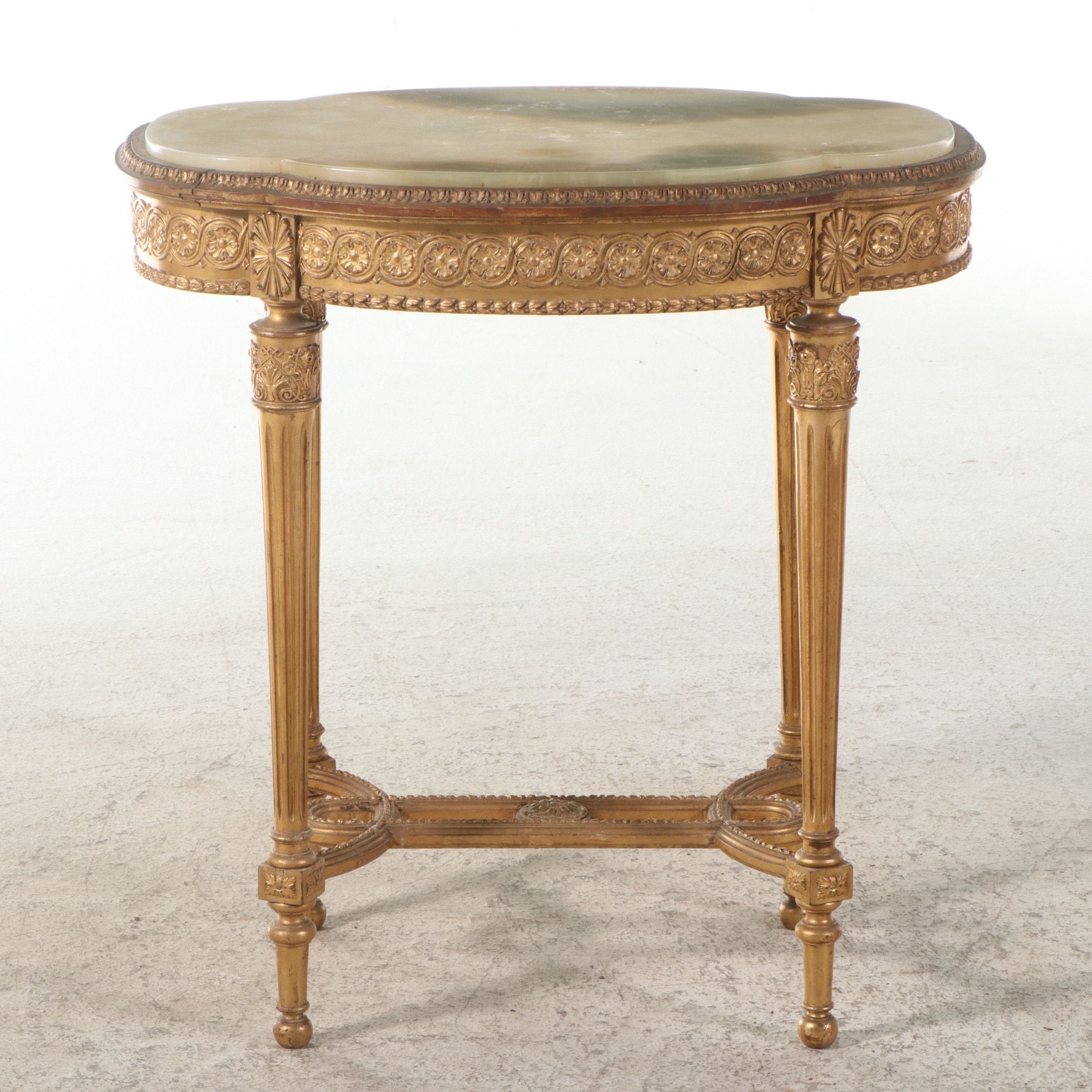 Louis XVI Style Giltwood Occasional Table, Late 19th/Early 20th Century