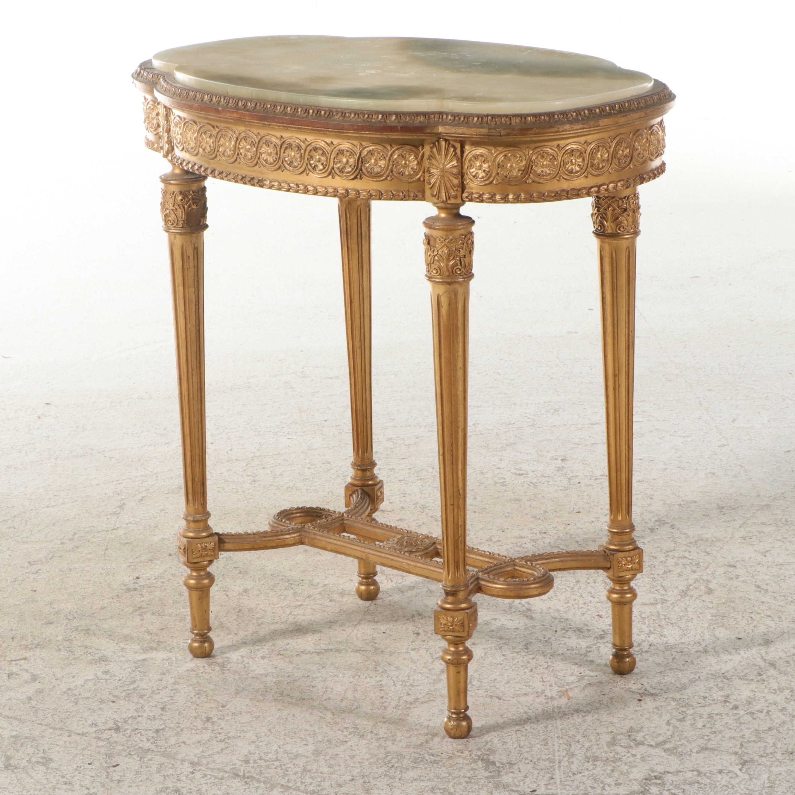 Louis XVI Style Giltwood Occasional Table, Late 19th/Early 20th Century