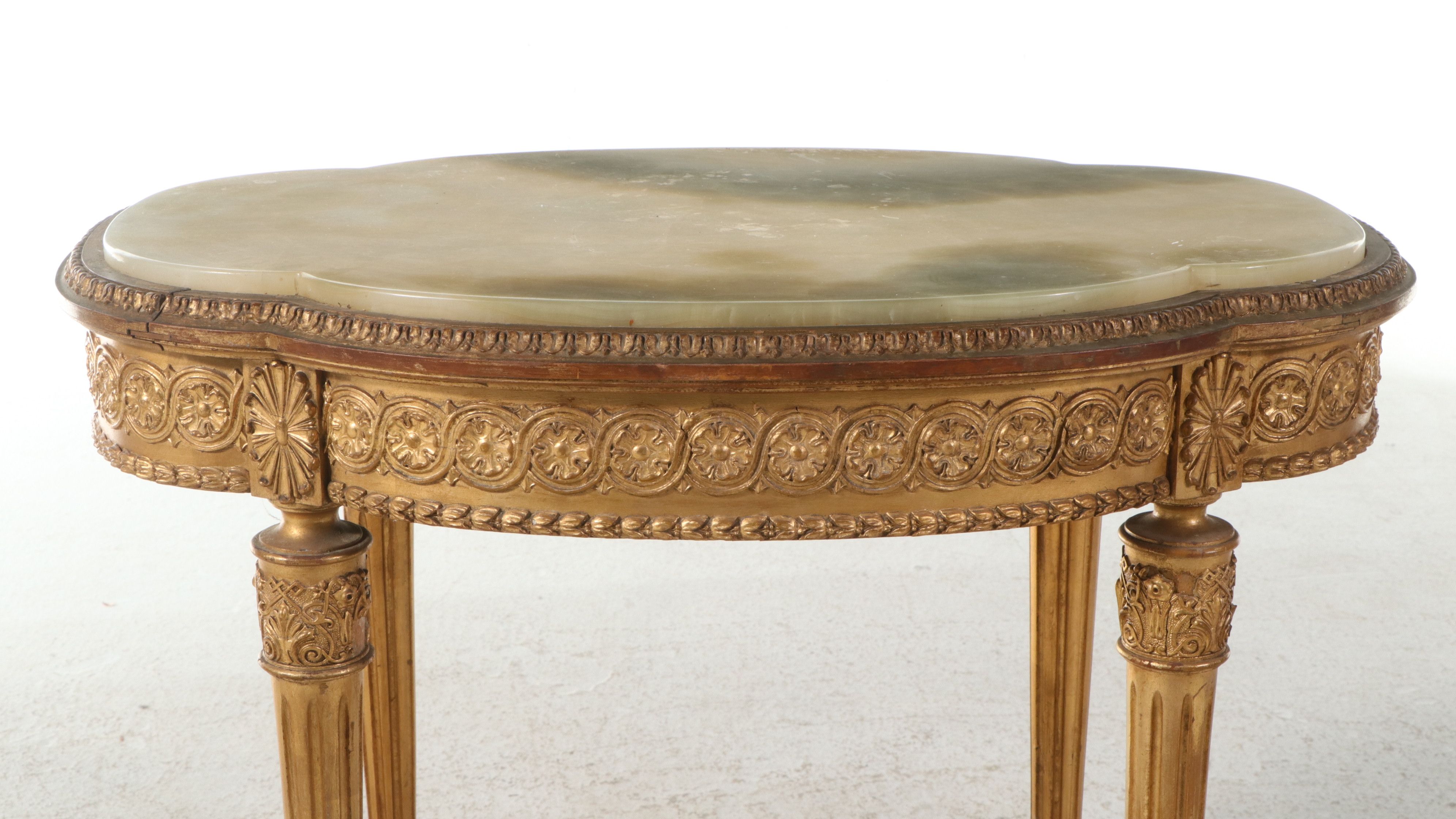 Louis XVI Style Giltwood Occasional Table, Late 19th/Early 20th Century
