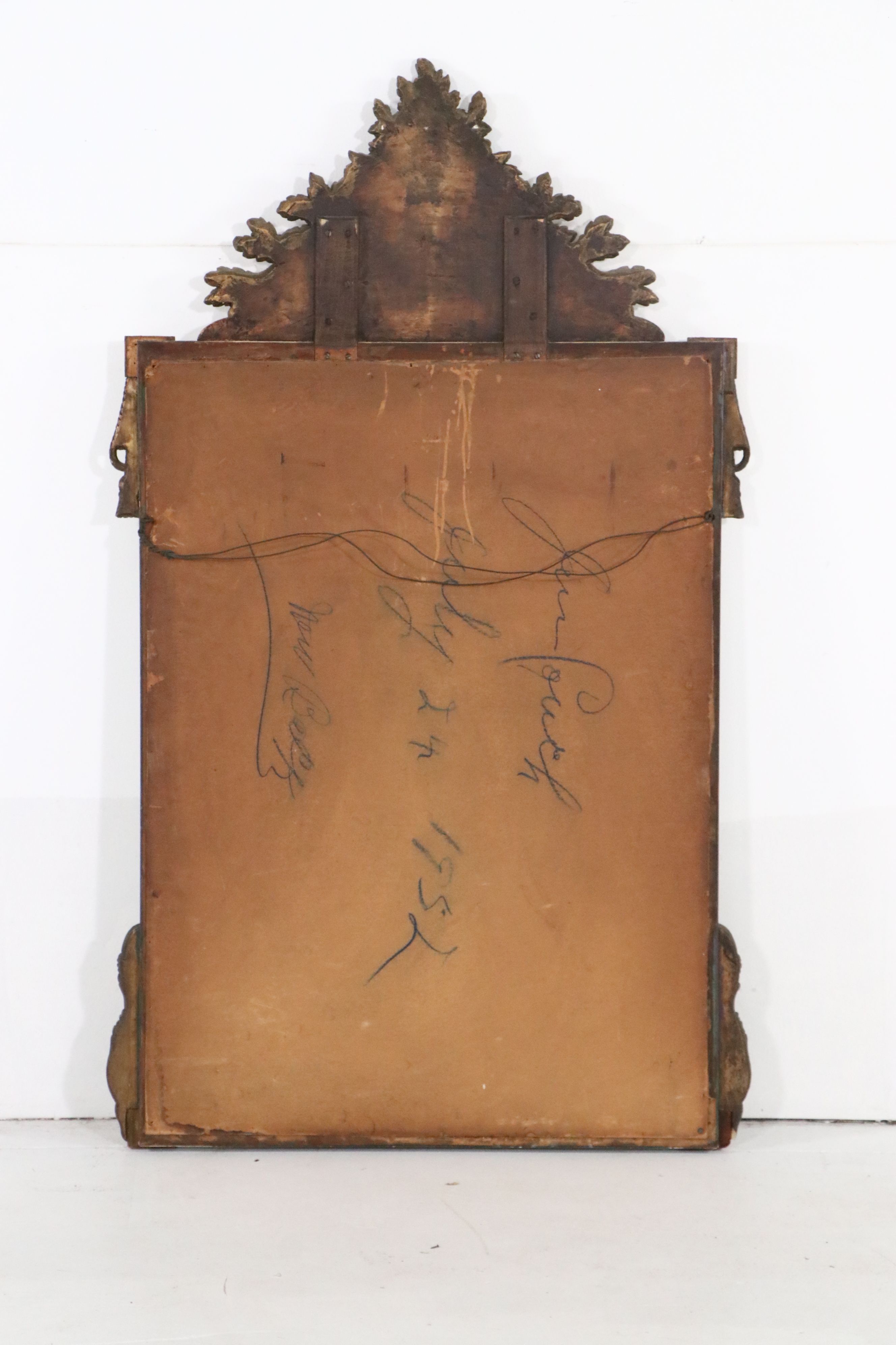 Monumental Size Louis XVI Style Giltwood Mirror, Mid-20th Century