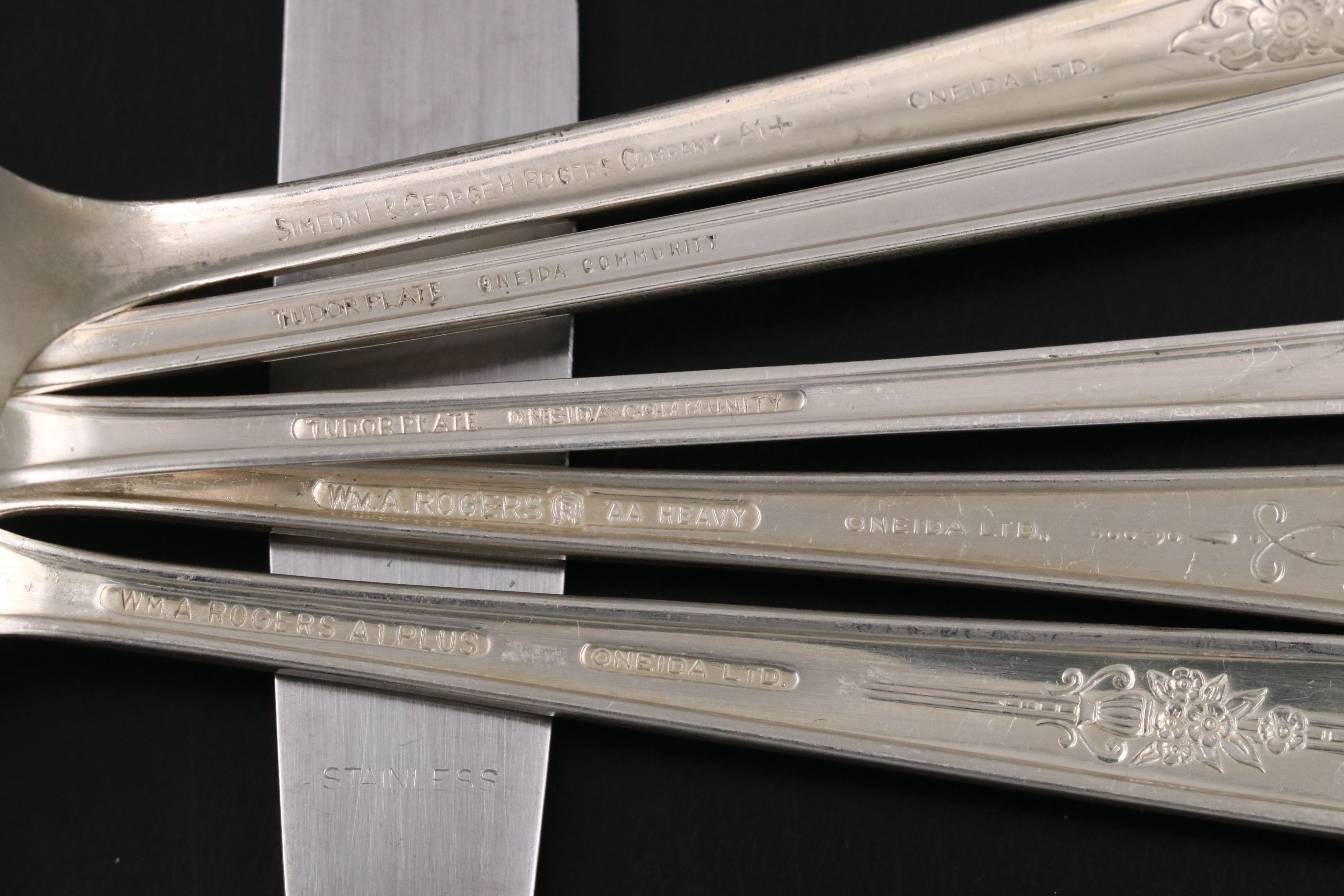 Community "Evening Star" and Other Silver Plate Flatware with Serving Utensils