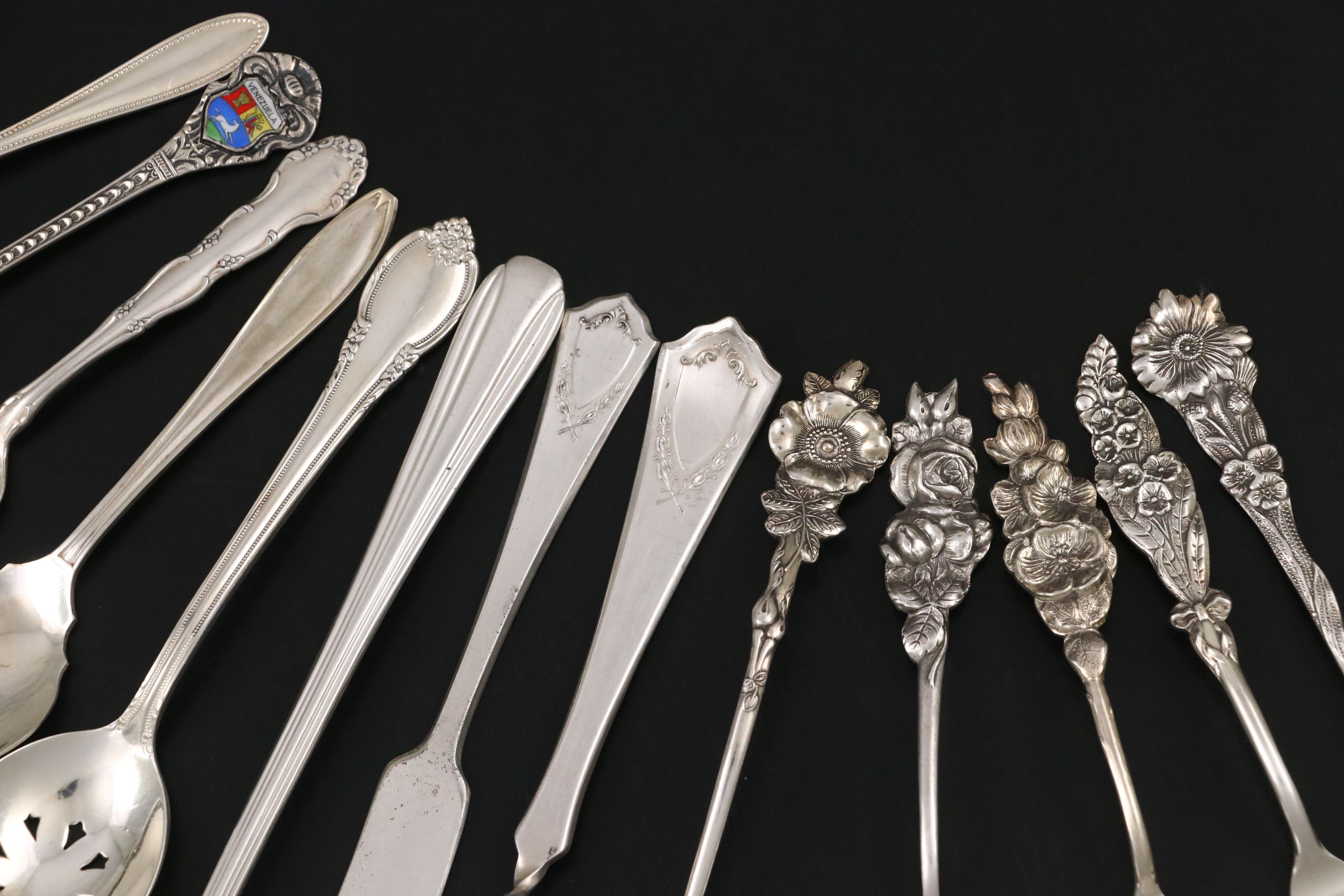 Community "Evening Star" and Other Silver Plate Flatware with Serving Utensils