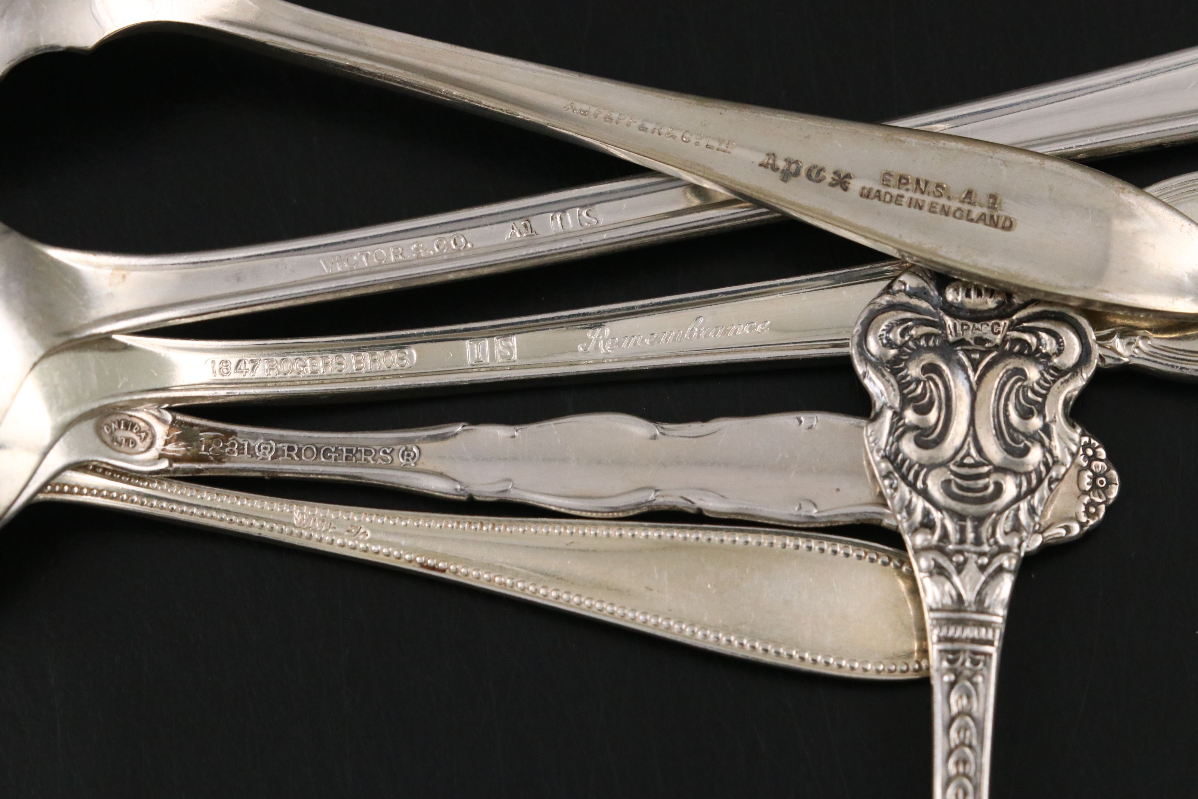 Community "Evening Star" and Other Silver Plate Flatware with Serving Utensils