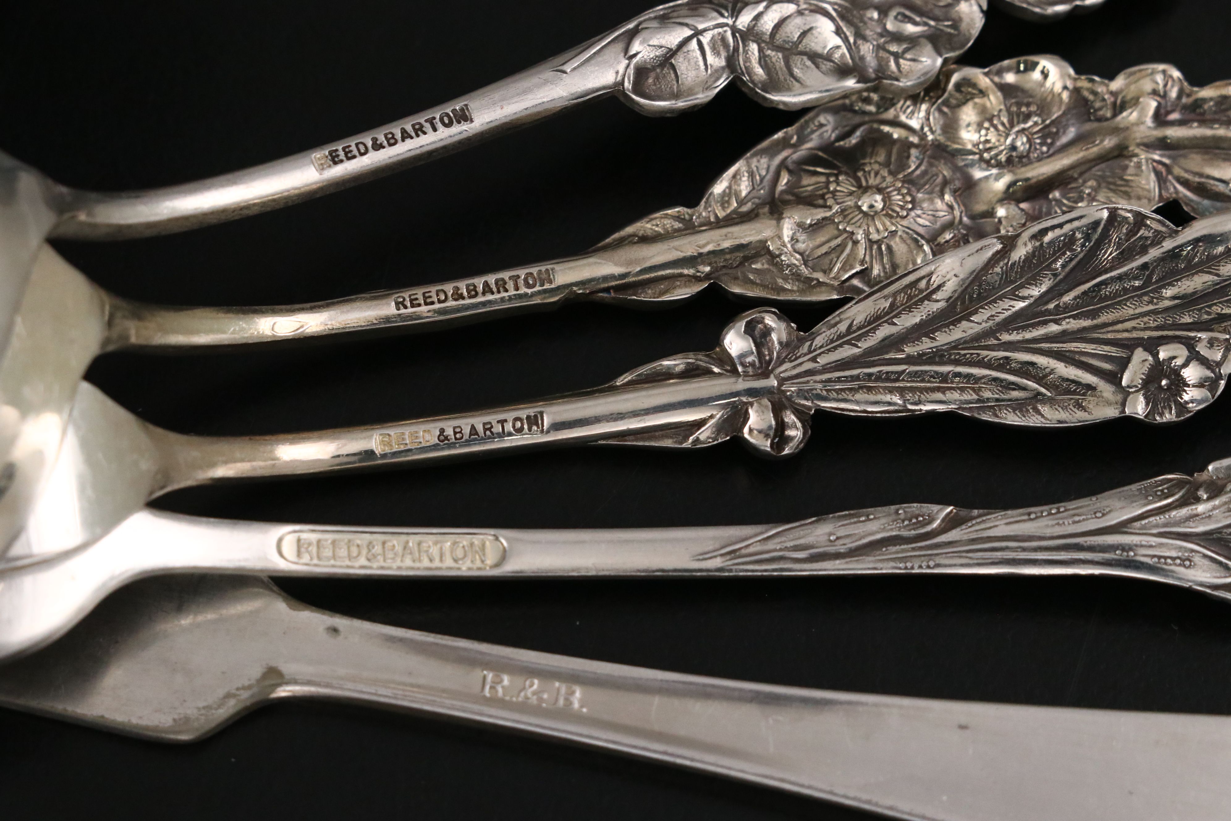 Community "Evening Star" and Other Silver Plate Flatware with Serving Utensils
