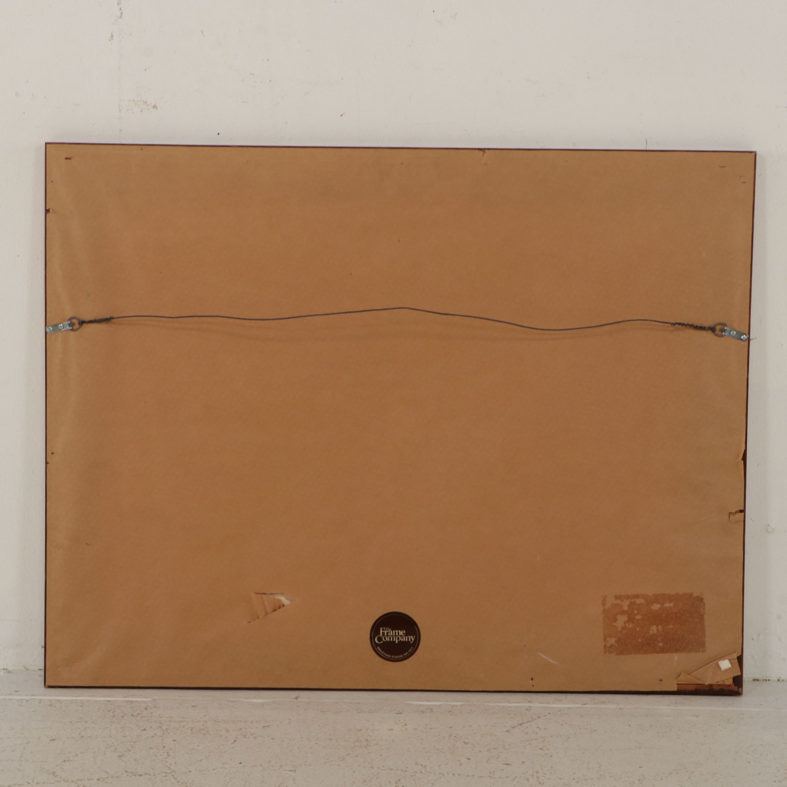 Zandra Griffith Embellished Airbrush Stencil Painting "Lakeside I"