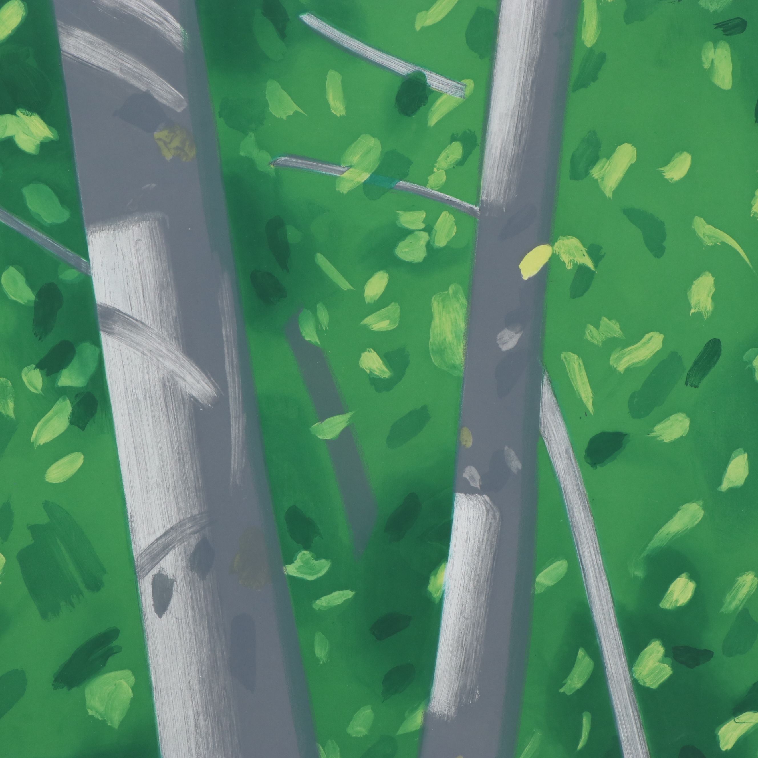 Alex Katz Aquatint "Forest," 1992