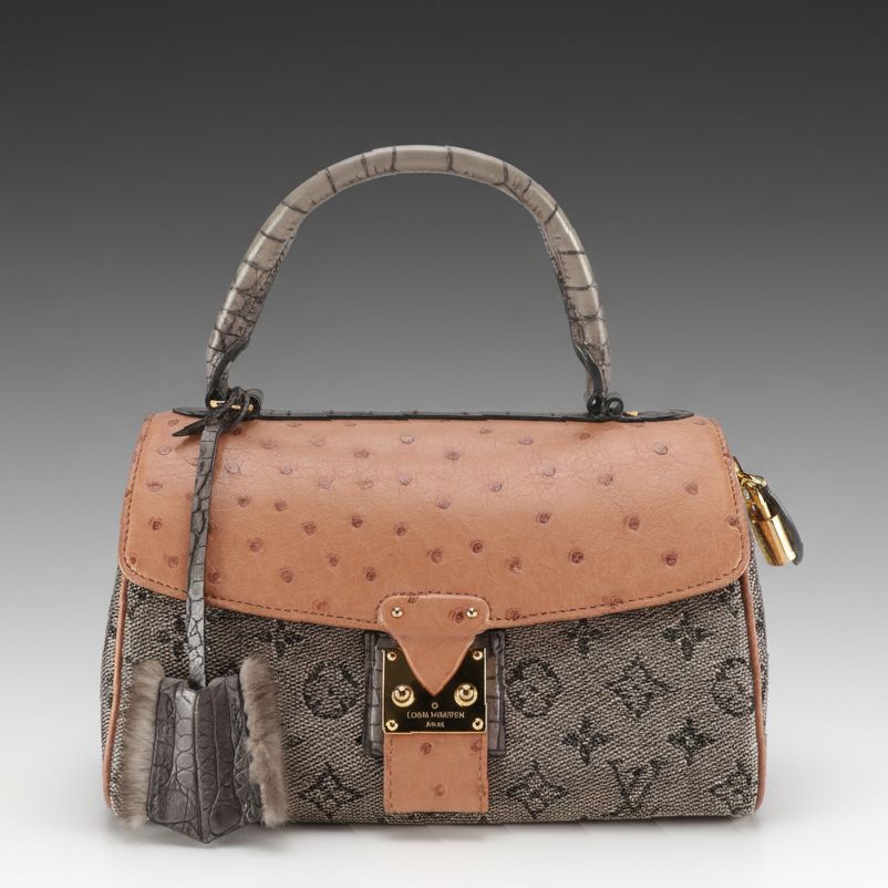 Louis Vuitton Comedie Carrousel Satchel in Metallic Monogram Jacquard & Leathers