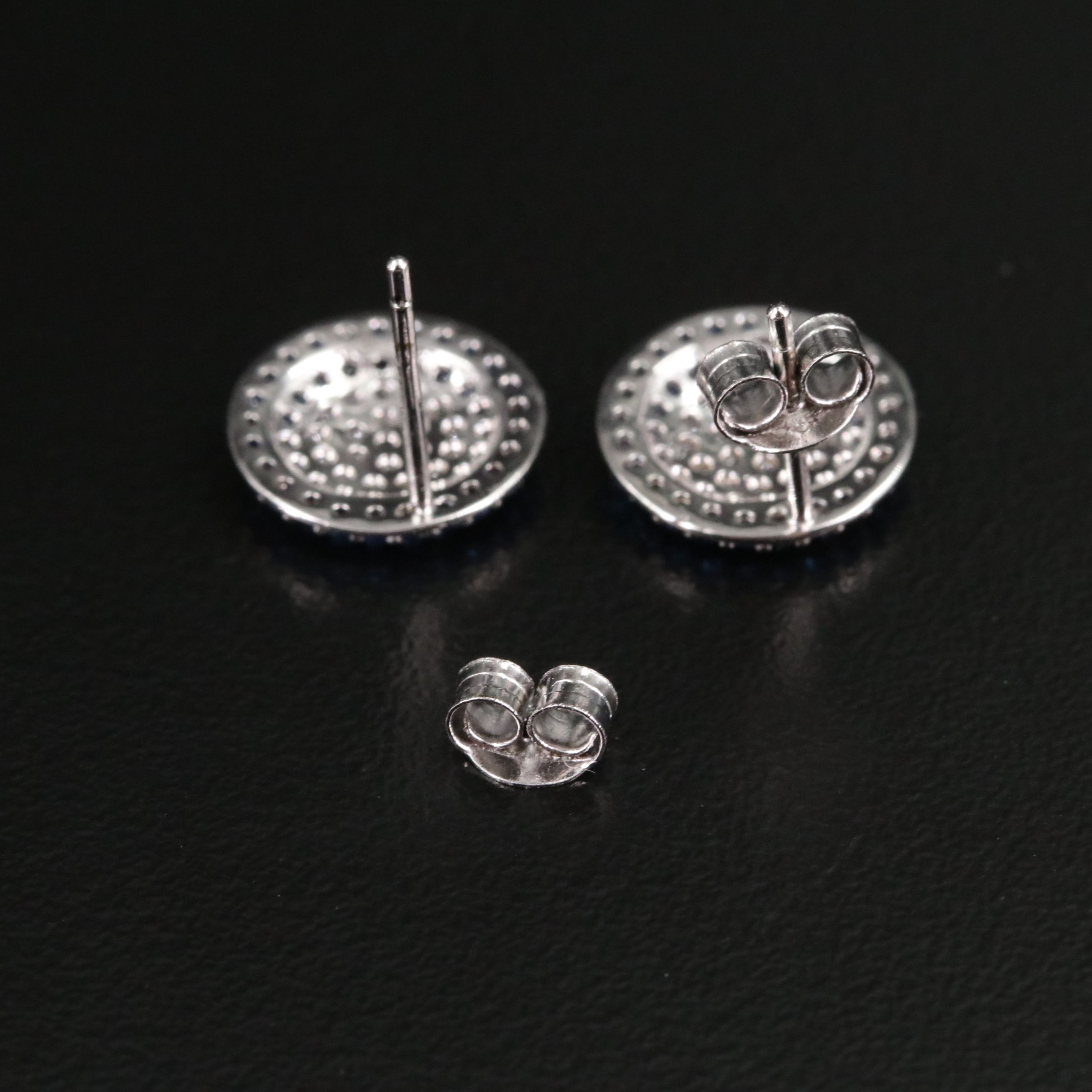 Sterling CZ Evil Eye Earrings