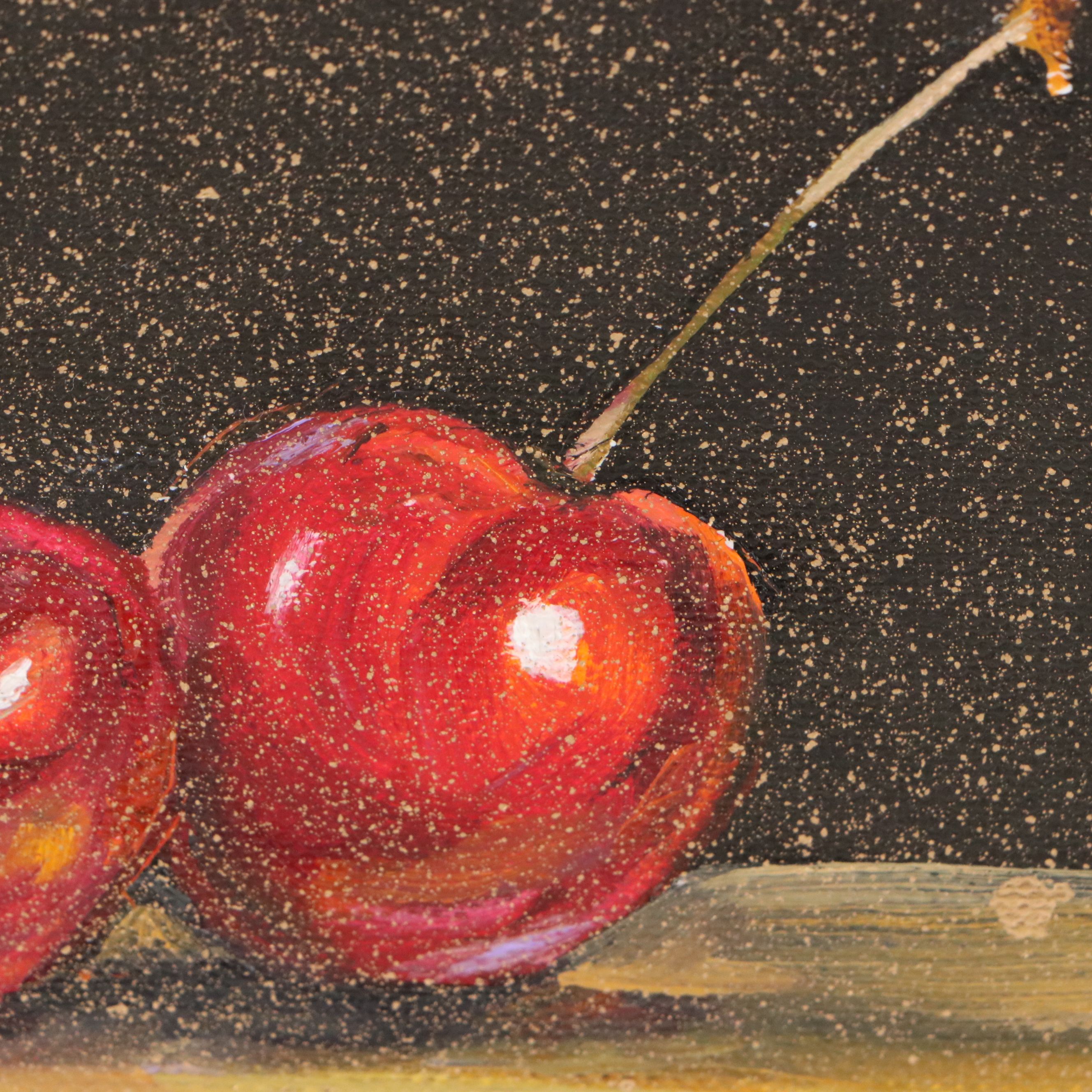 Inga Kovalenko Oil Painting of Two Cherries, 2025