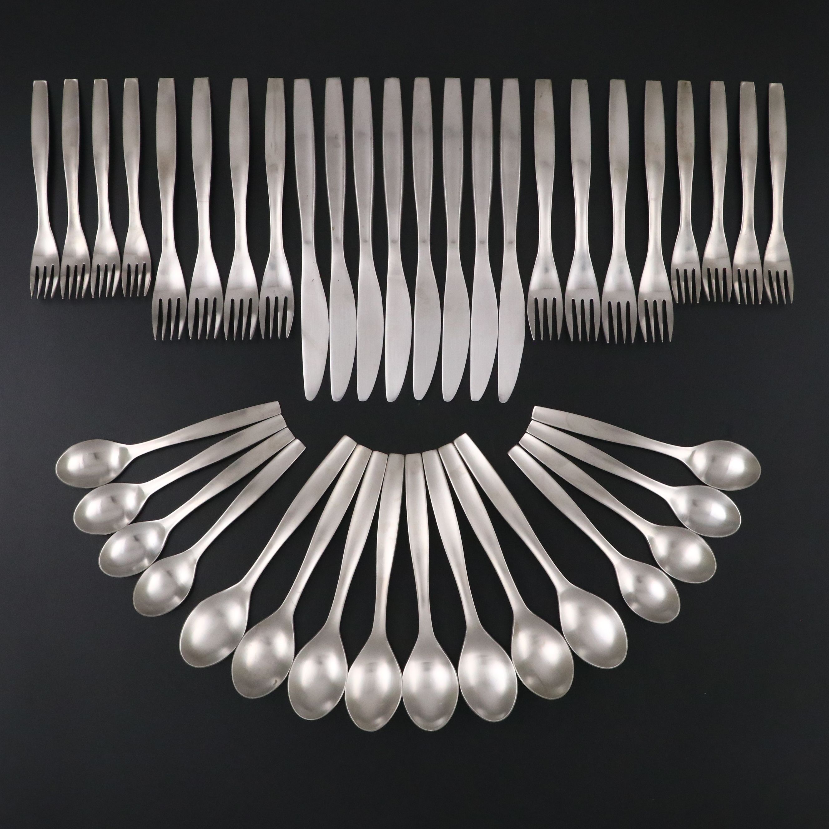 Gourmet Settings "Loft-Satin" Stainless Steel Flatware