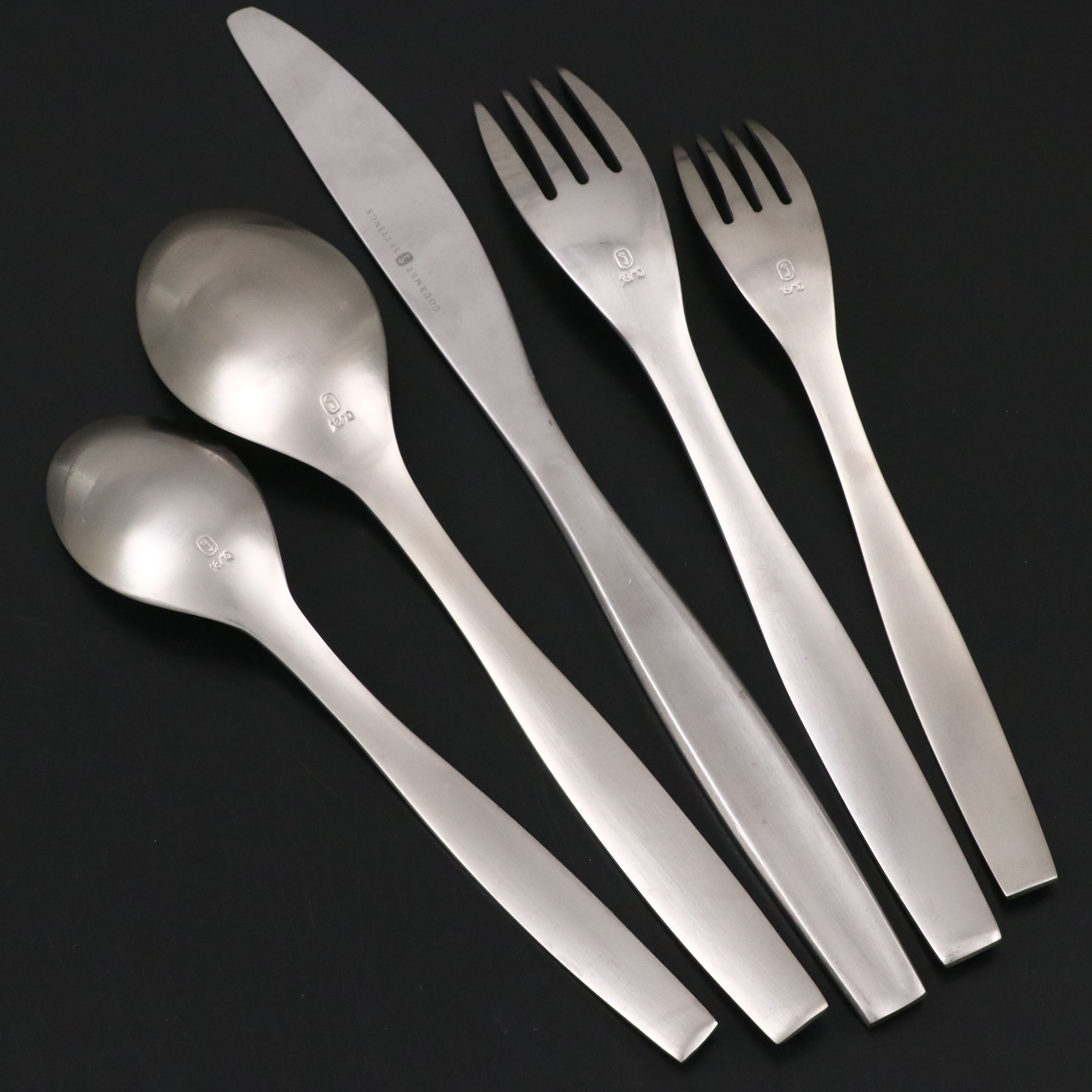 Gourmet Settings "Loft-Satin" Stainless Steel Flatware