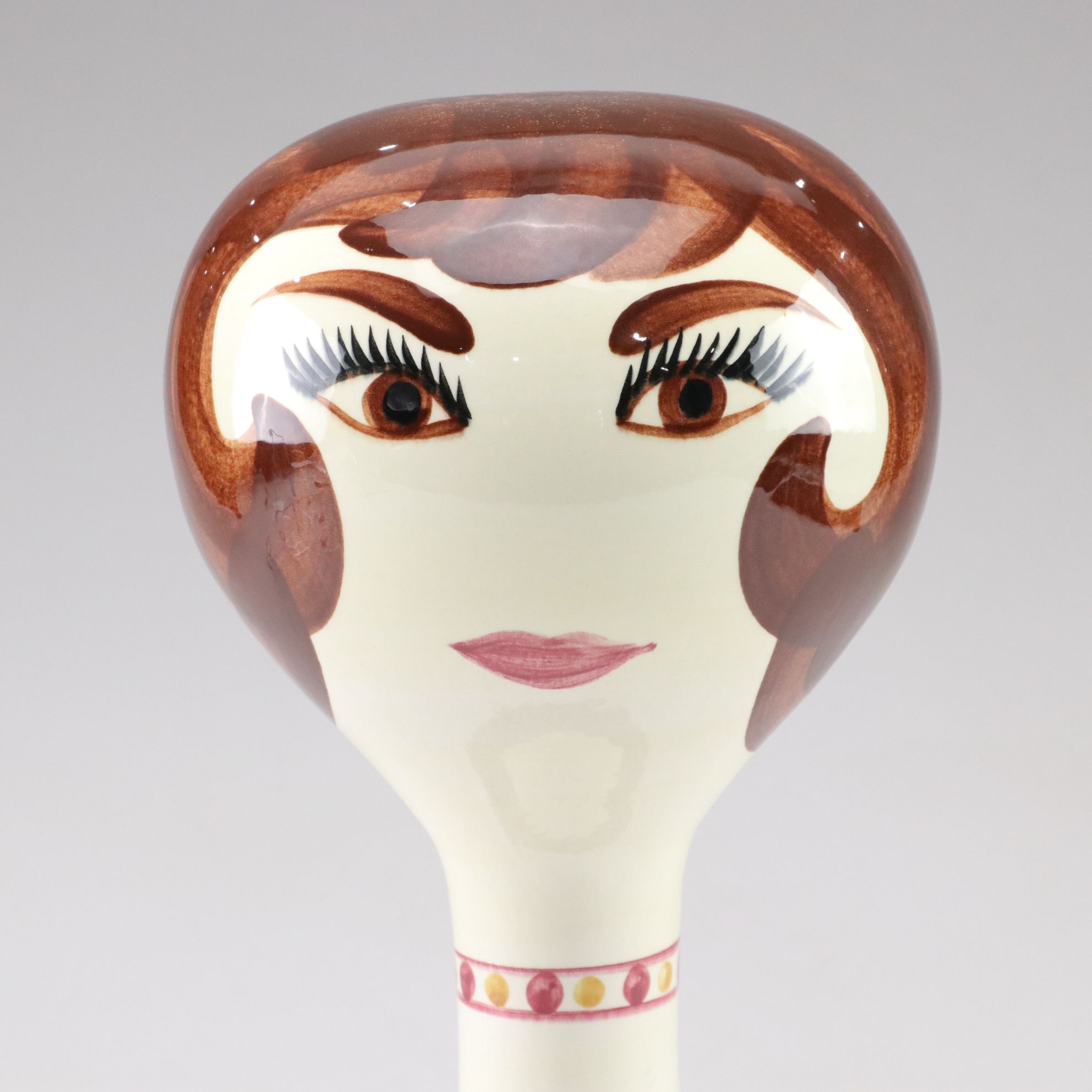 Stangl Pottery Ceramic Wig Stand, Mid-20th Century