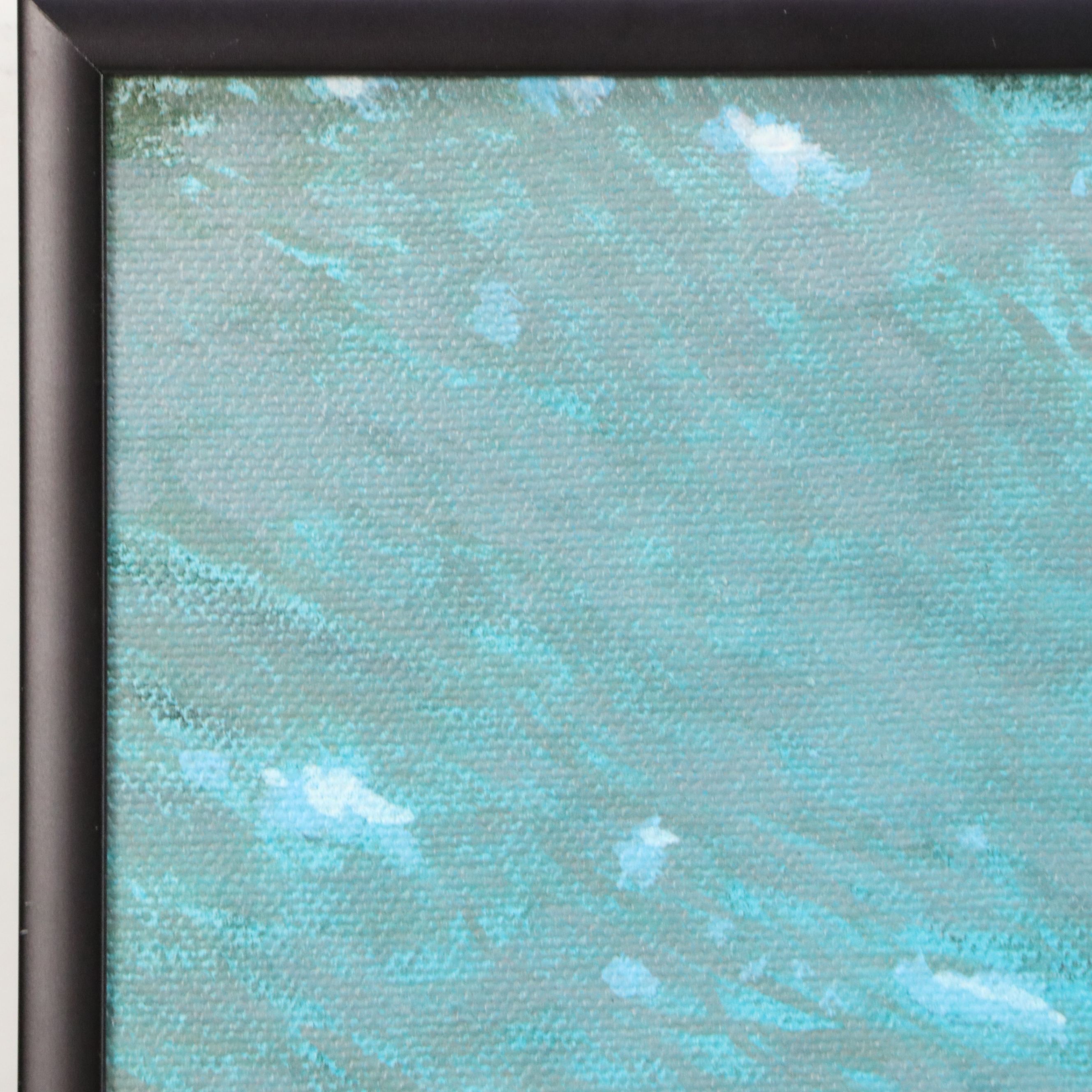 Richard Roach Acrylic Marine Wreakscape Painting, 1997