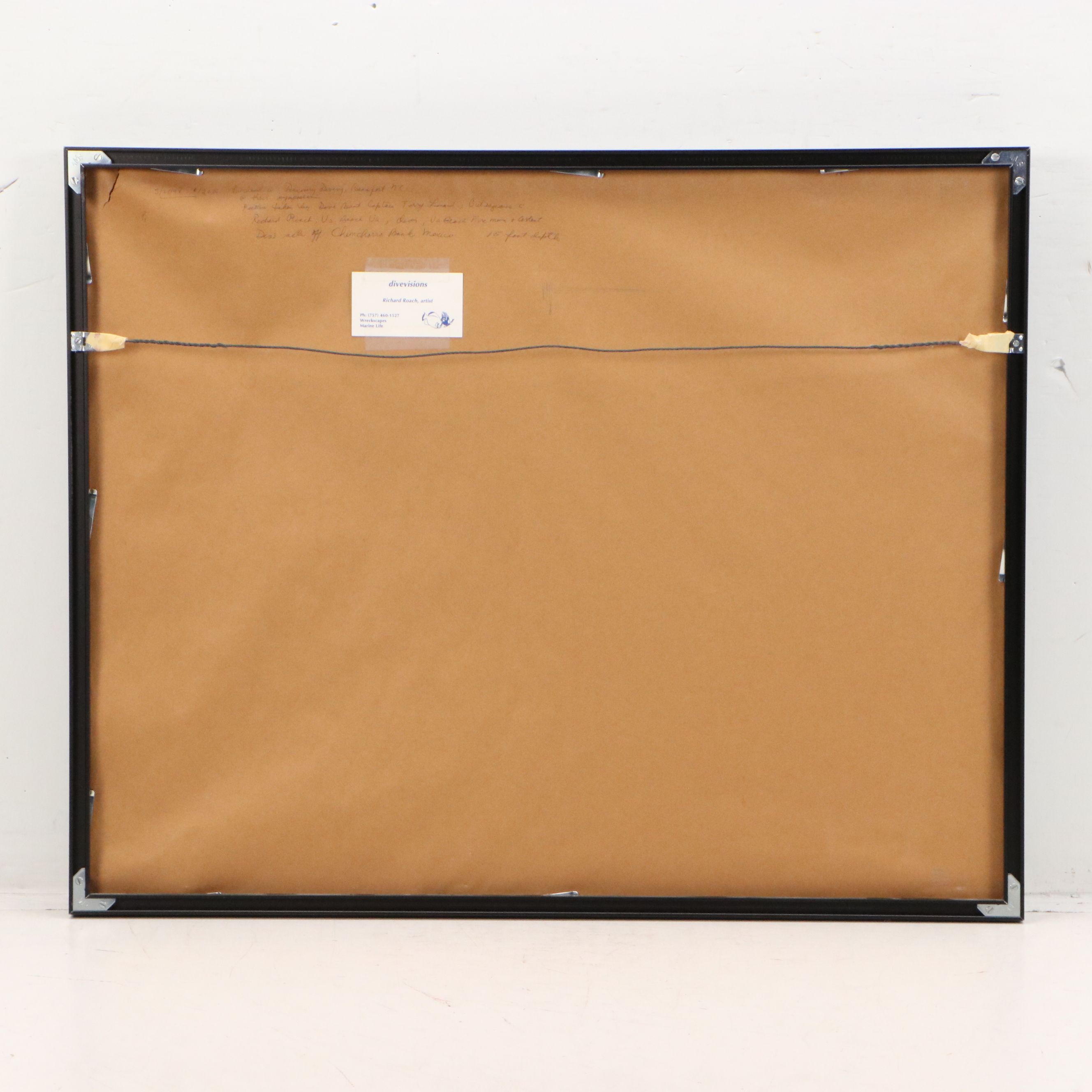 Richard Roach Acrylic Marine Wreakscape Painting, 1997