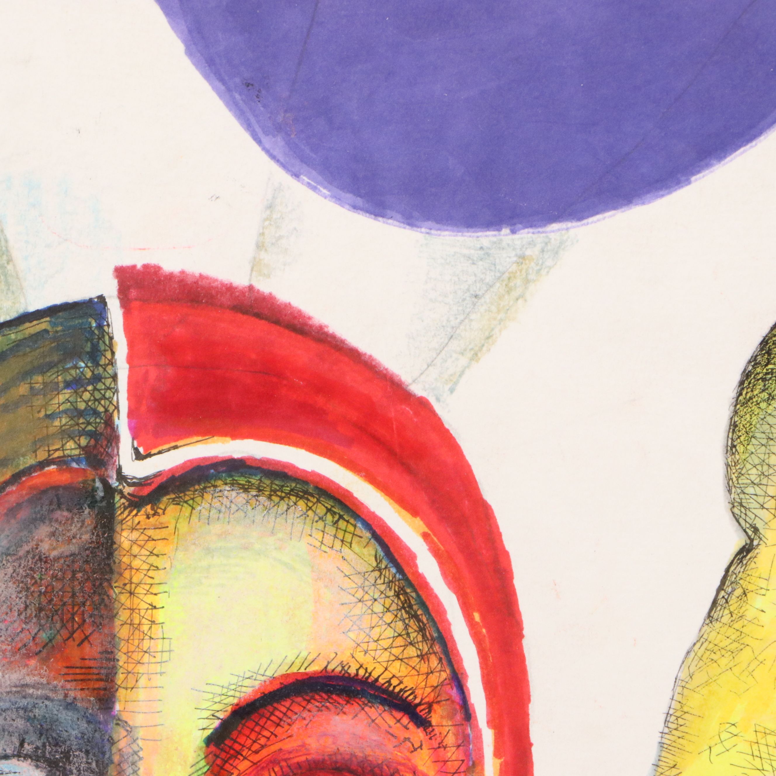 Nikolay Manuylov "Kuk" Surrealist Ink and Watercolor, 2013