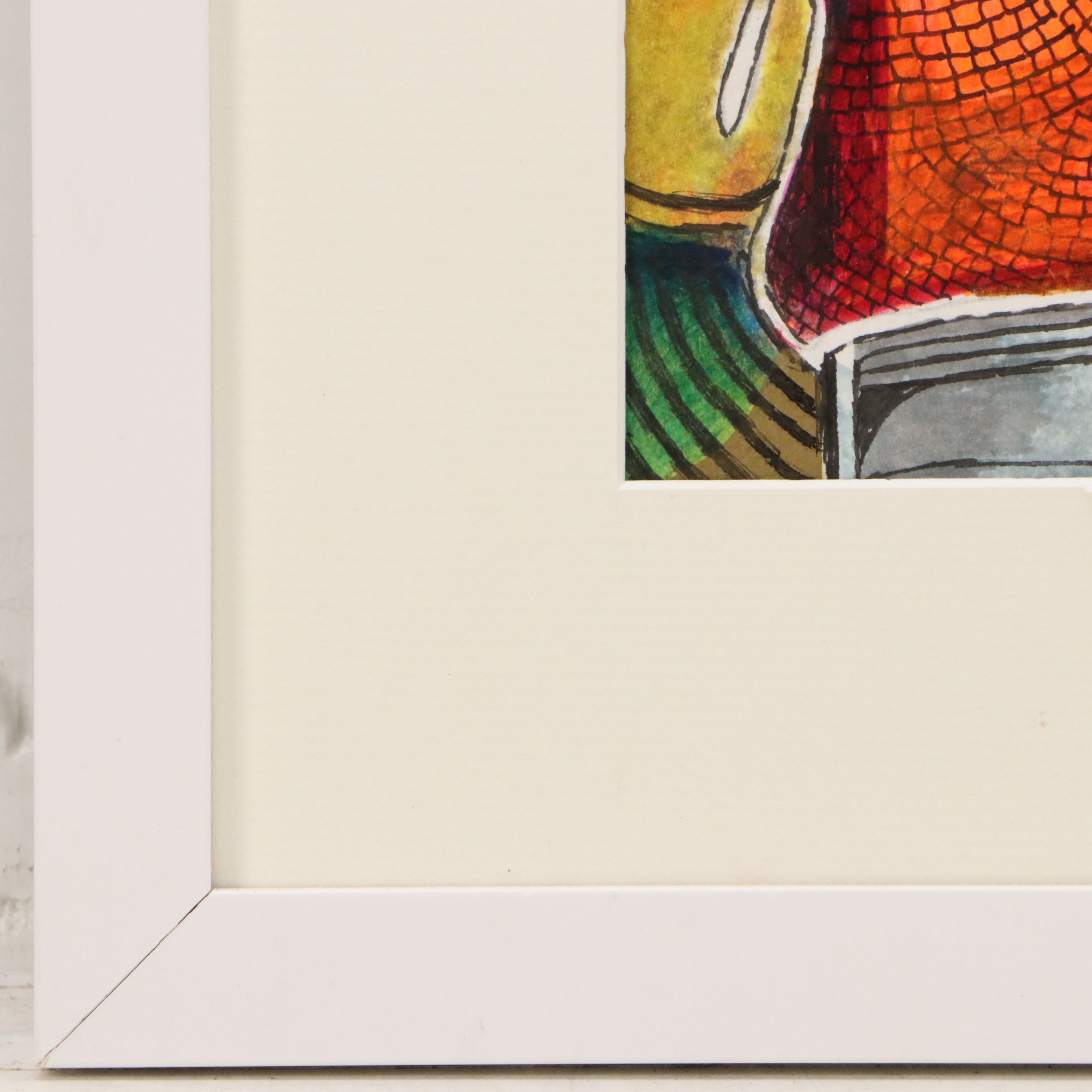 Nikolay Manuylov "Kuk" Surrealist Ink and Watercolor, 2013