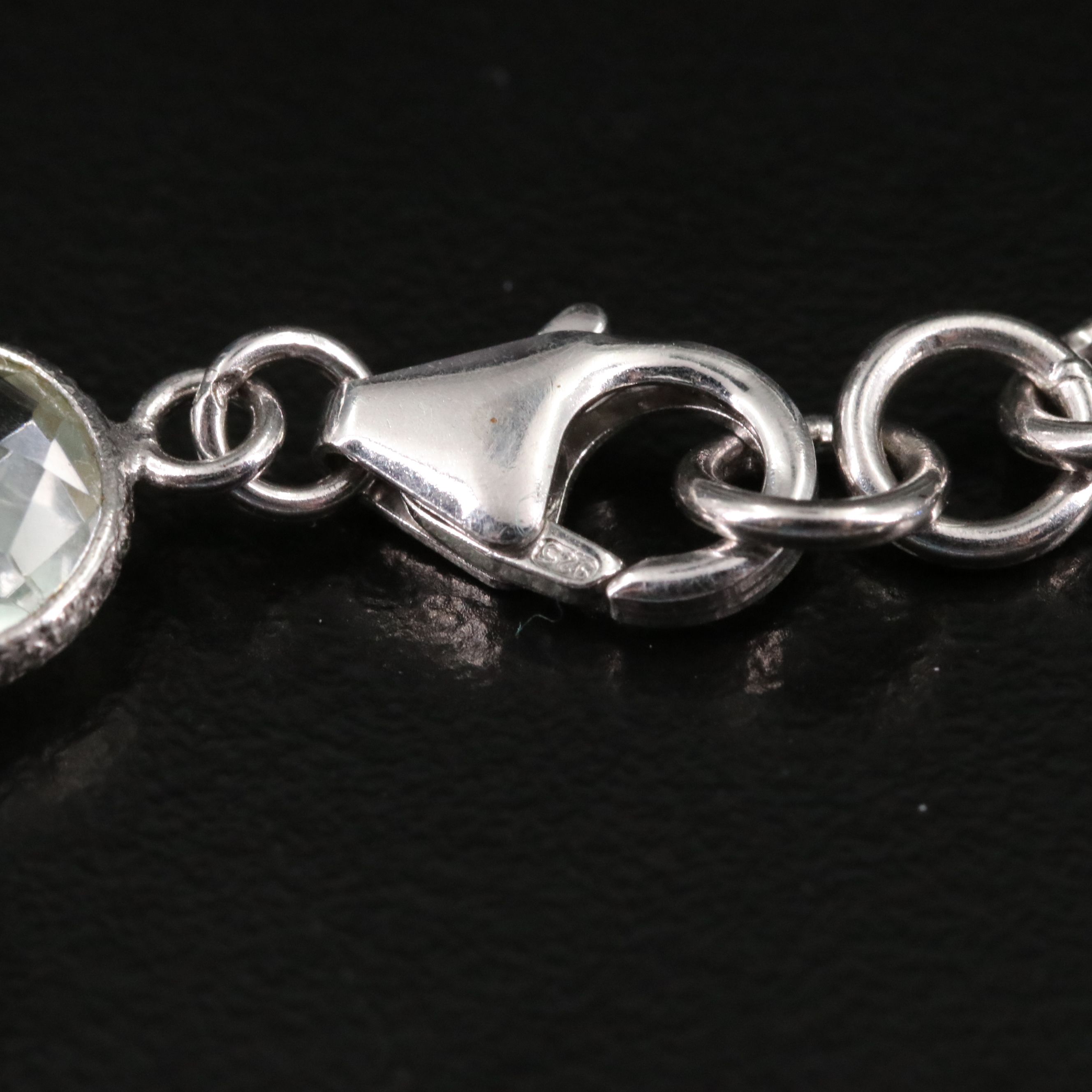 Sterling Prasiolite Bracelet