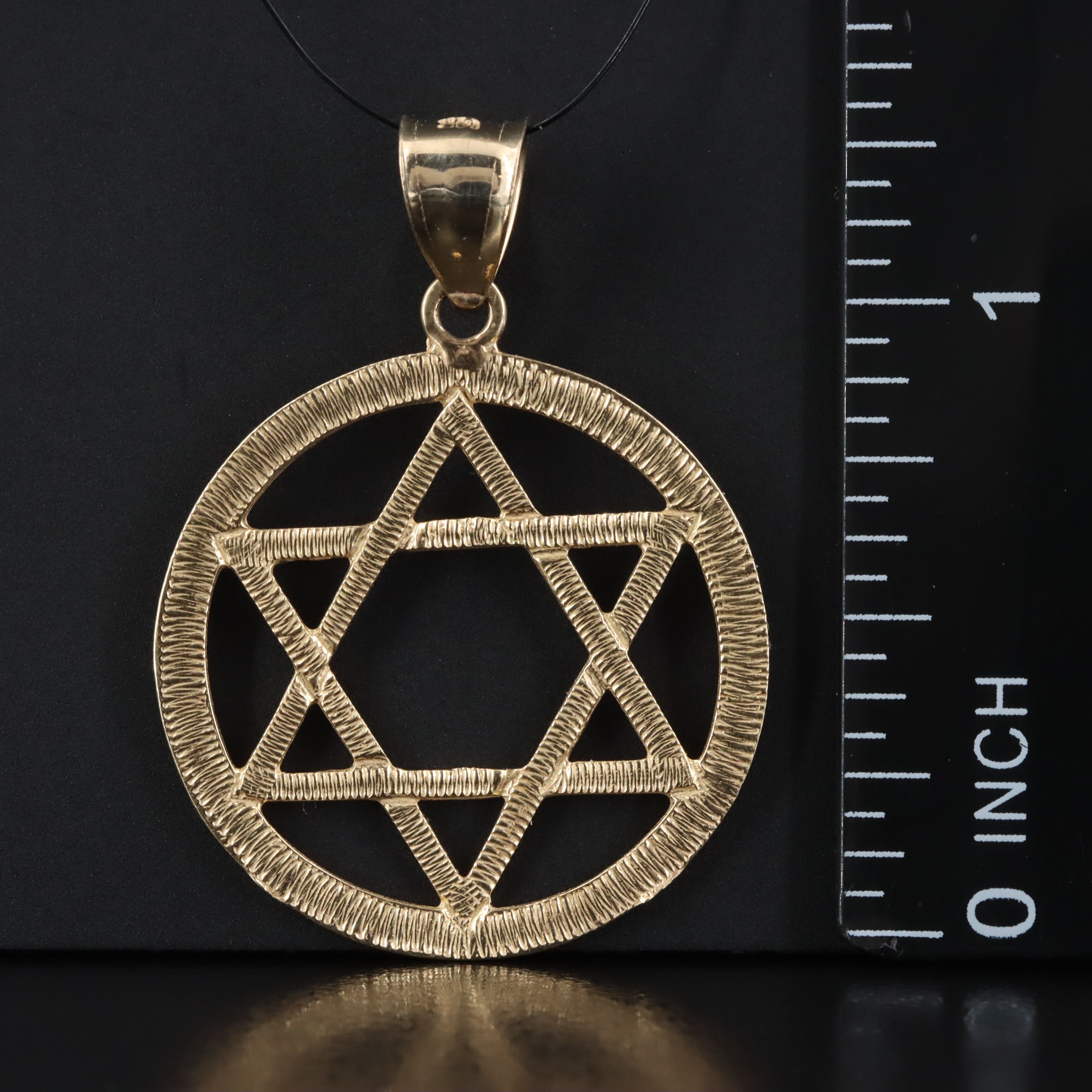 14K Star of David Pendant